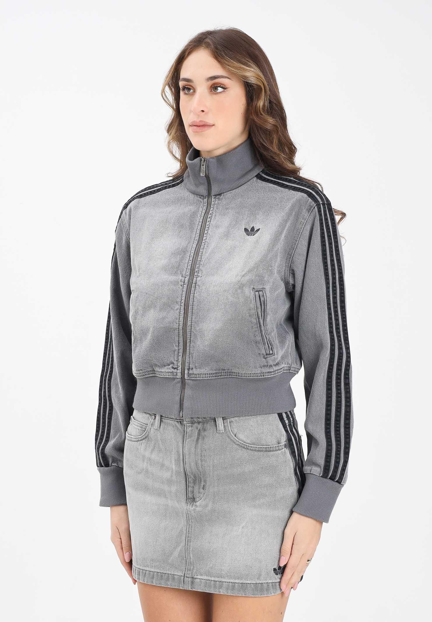 ADIDAS ORIGINALS Giubbotto Adicolor in denim grigio da donna JY2564 ADIDAS ORIGINALS