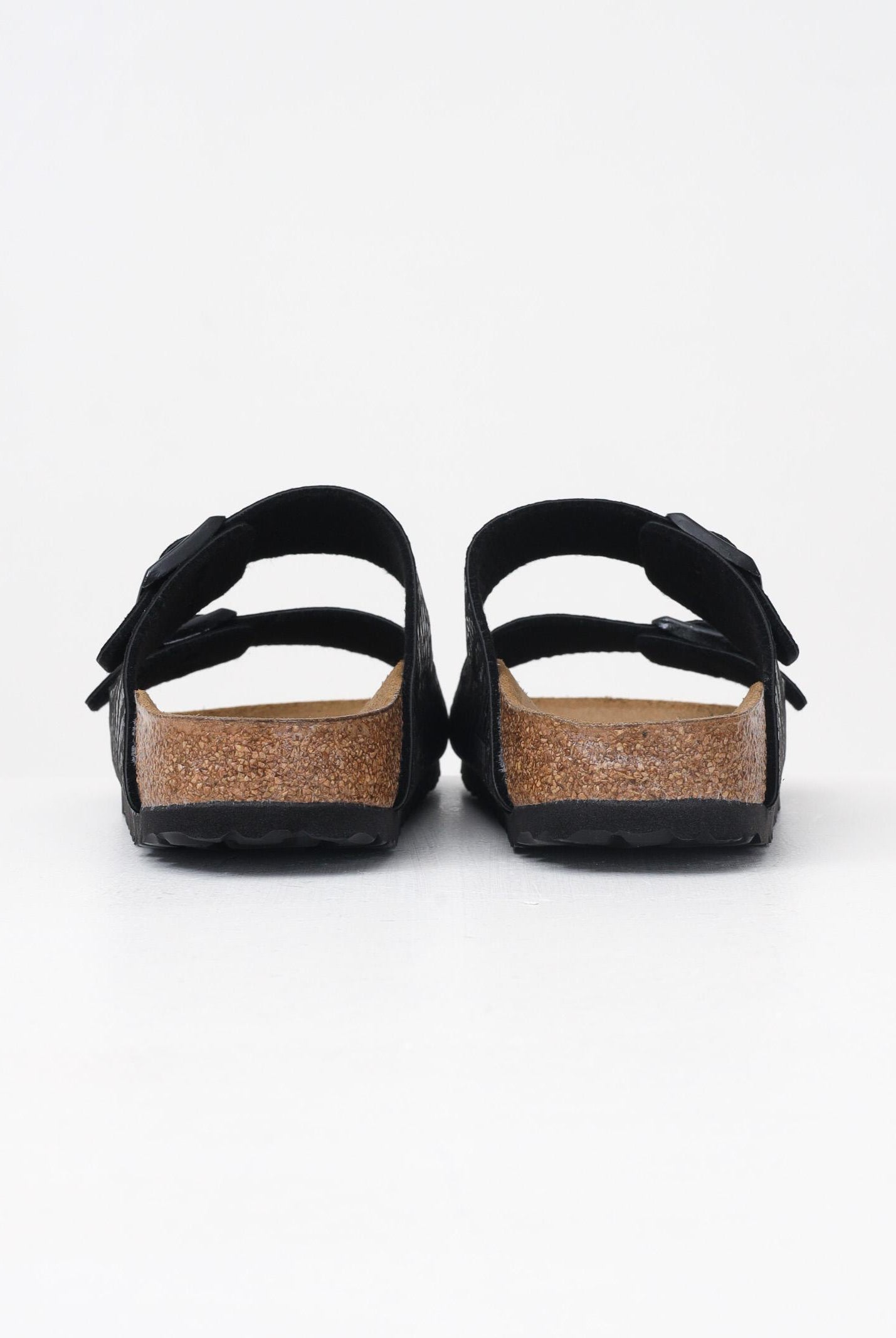 BIRKENSTOCK Ciabatte Arizona nere da donna con tomaia zebrata 1029560 . BIRKENSTOCK