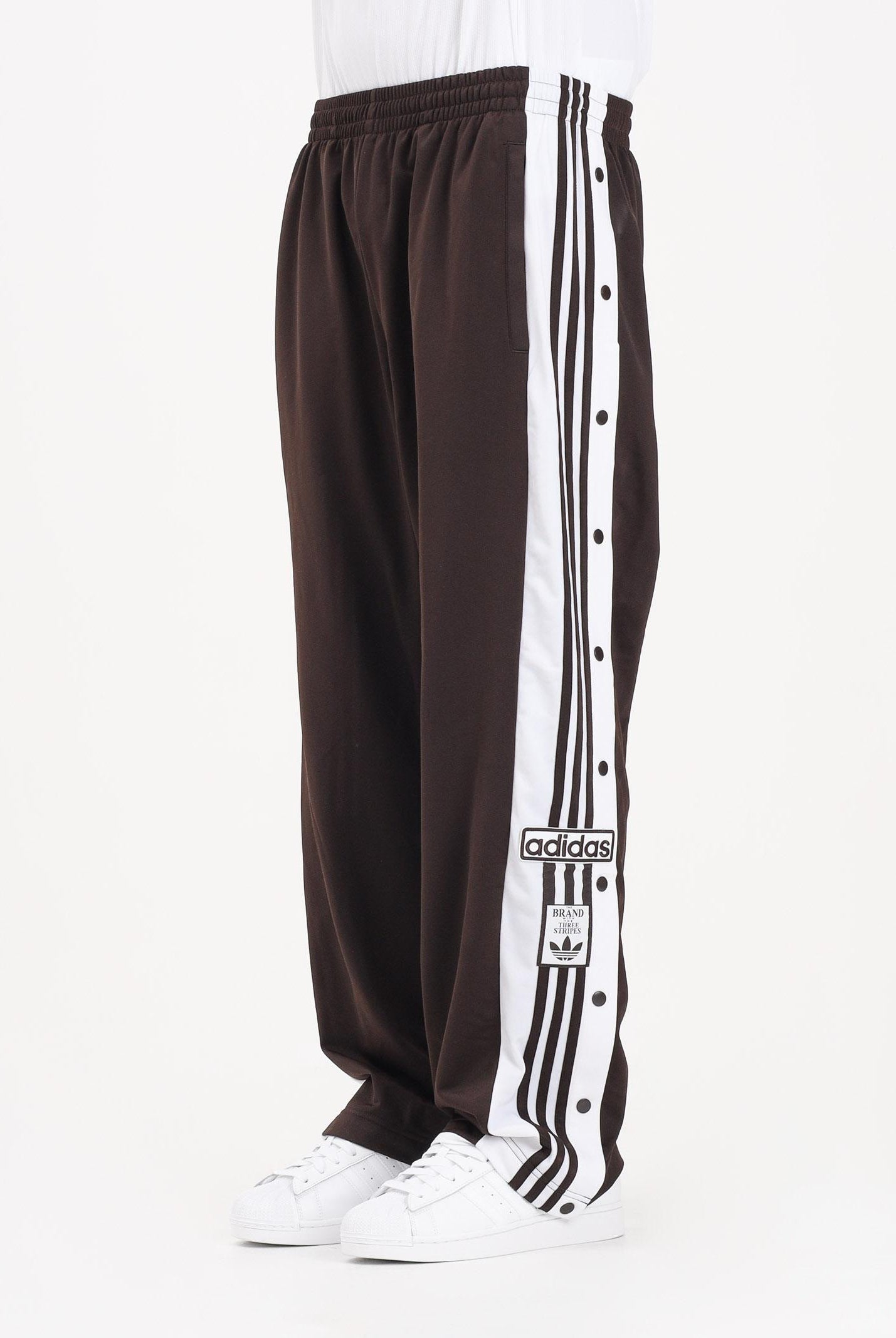 ADIDAS ORIGINALS Pantalone sportivo Adibreak Classic marrone e bianco da uomo KE1679 . ADIDAS ORIGINALS