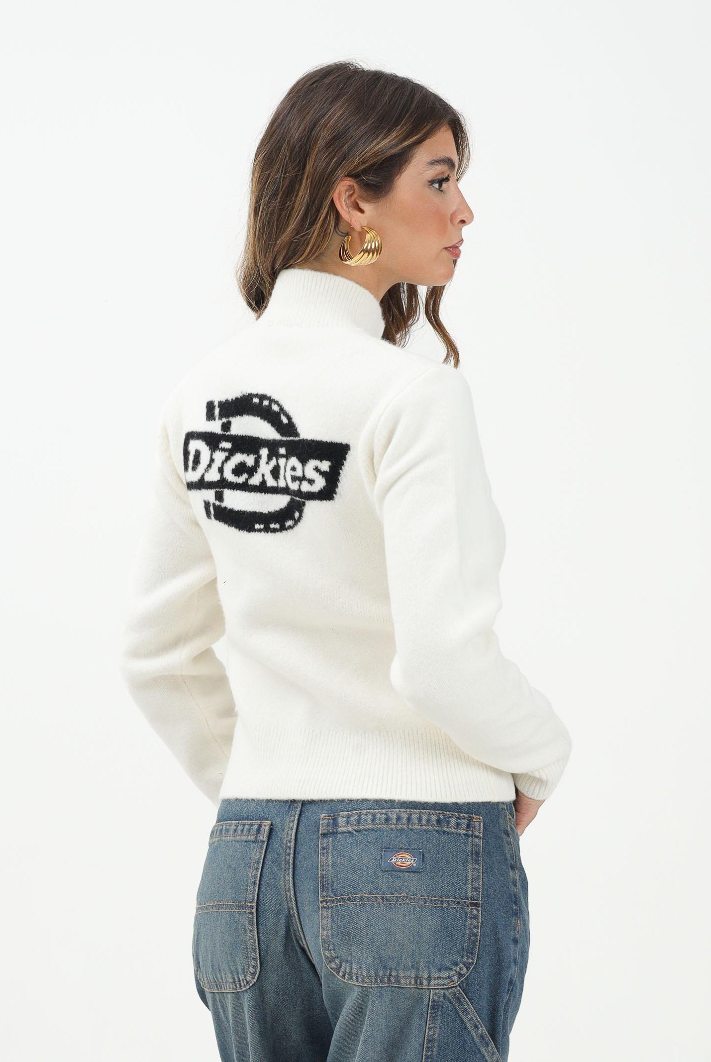 DICKIES Maglioncino a collo alto Ruston panna da donna DK0A87P1C481 . DIckies