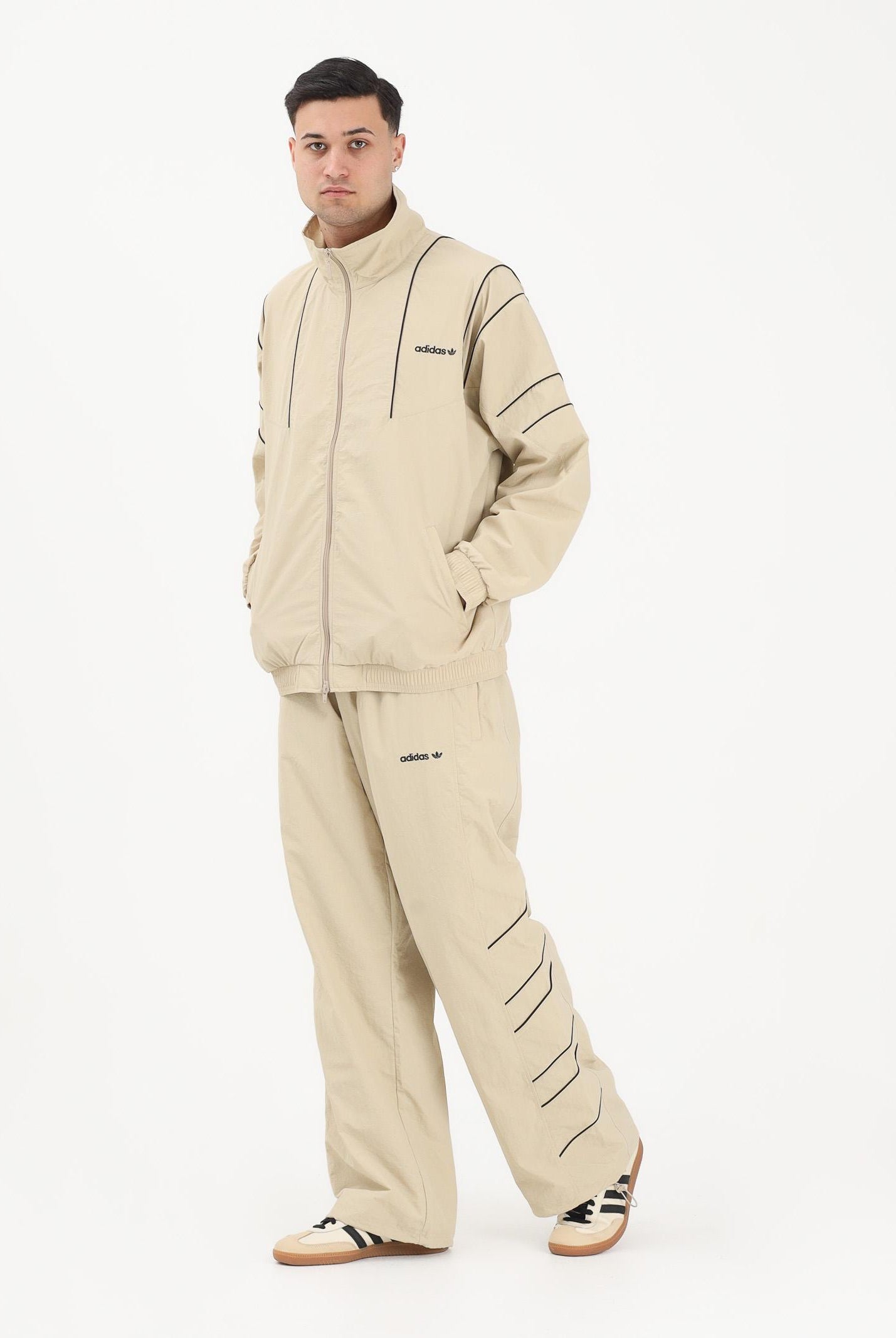 ADIDAS ORIGINALS Pantalone sportivo Cutline beige da uomo KE0094 . ADIDAS ORIGINALS