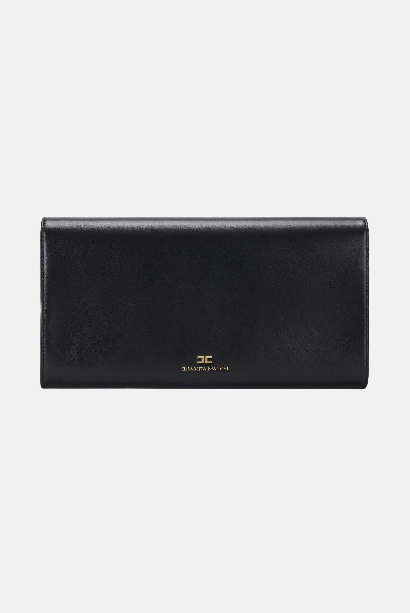 ELISABETTA FRANCHI Pochette nera da donna realizzata in vera pelle BS99A61E2 110 ELISABETTA FRANCHI