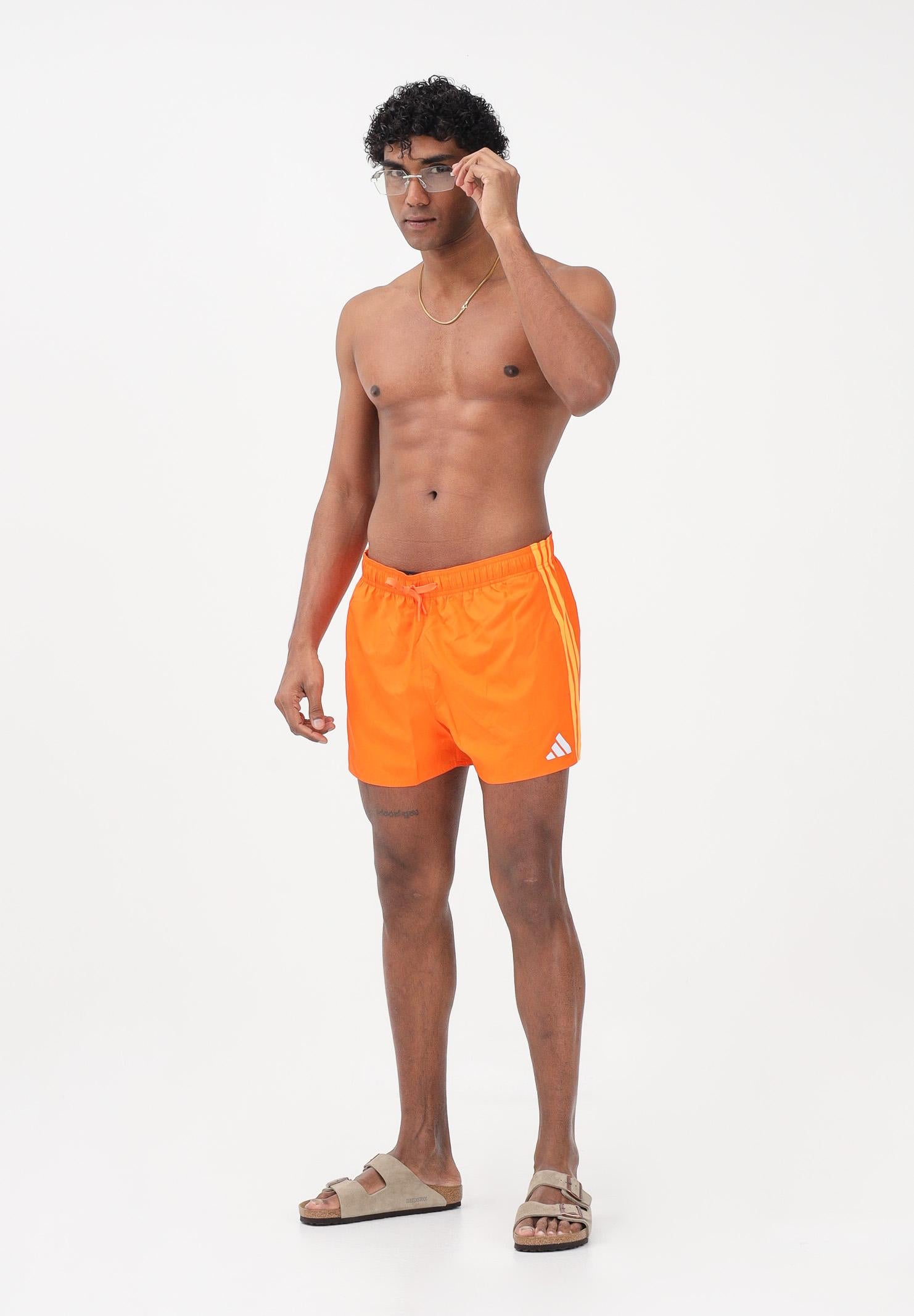 ADIDAS PERFORMANCE Shorts mare 3 STRIPES arancione da uomo KA4909 . ADIDAS PERFORMANCE