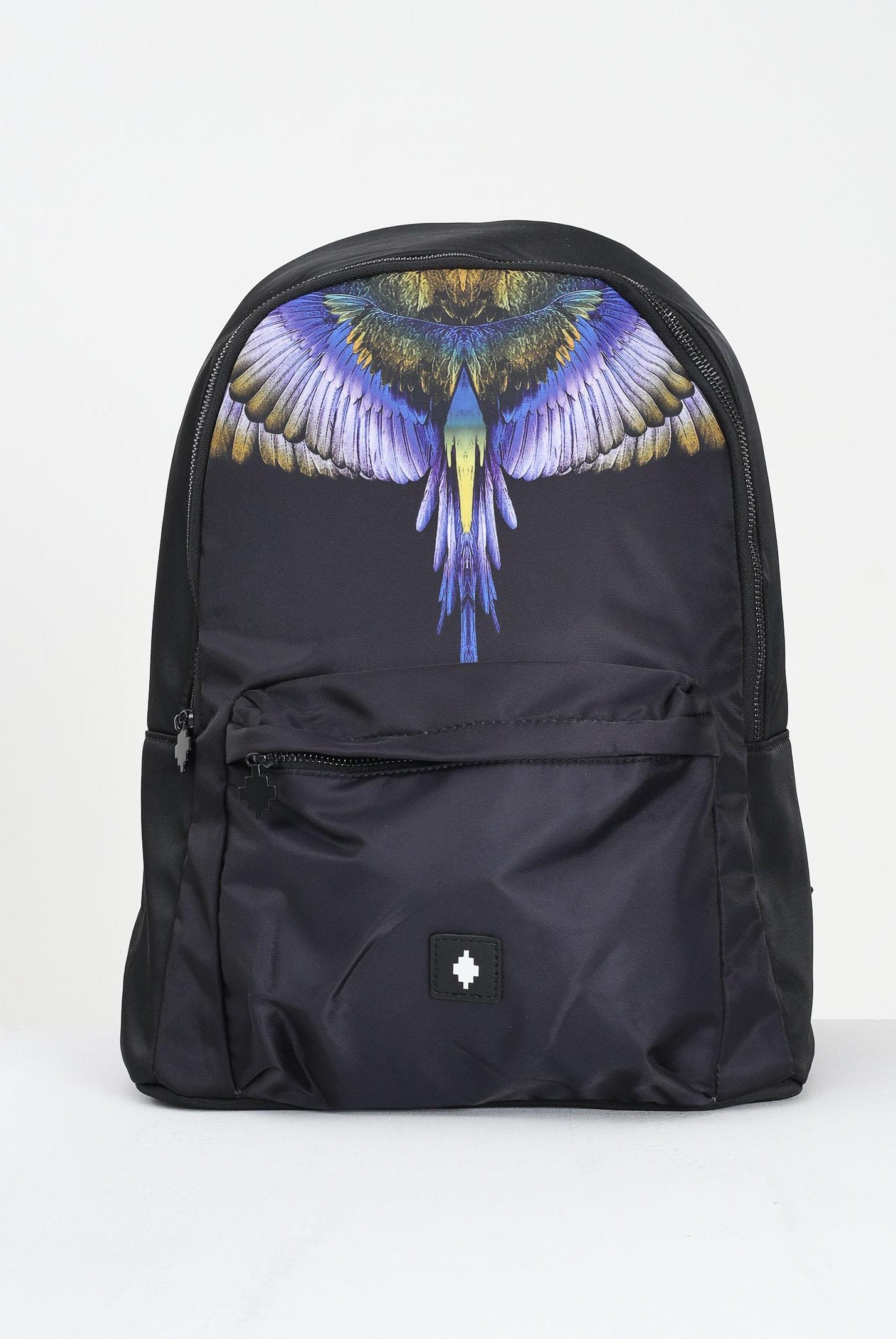 MARCELO BURLON COUNTY OF MILAN Zaino nero per uomo e donna con stampa COMAF250109 . MARCELO BURLON COUNTY OF MILAN