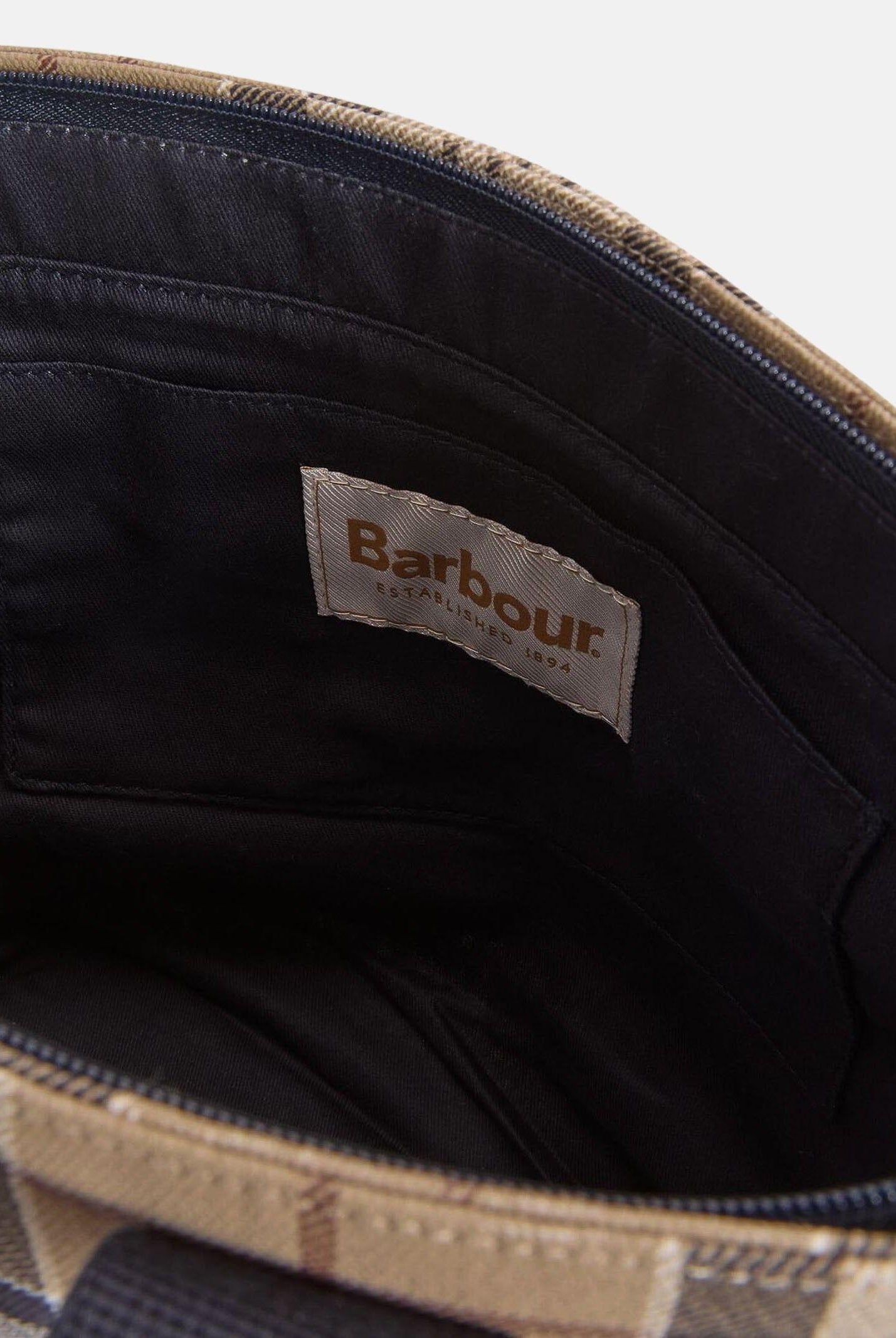 BARBOUR Borsa a mano Maisy in tartan panna e beige da donna 261-LBA0468 BE71 BARBOUR