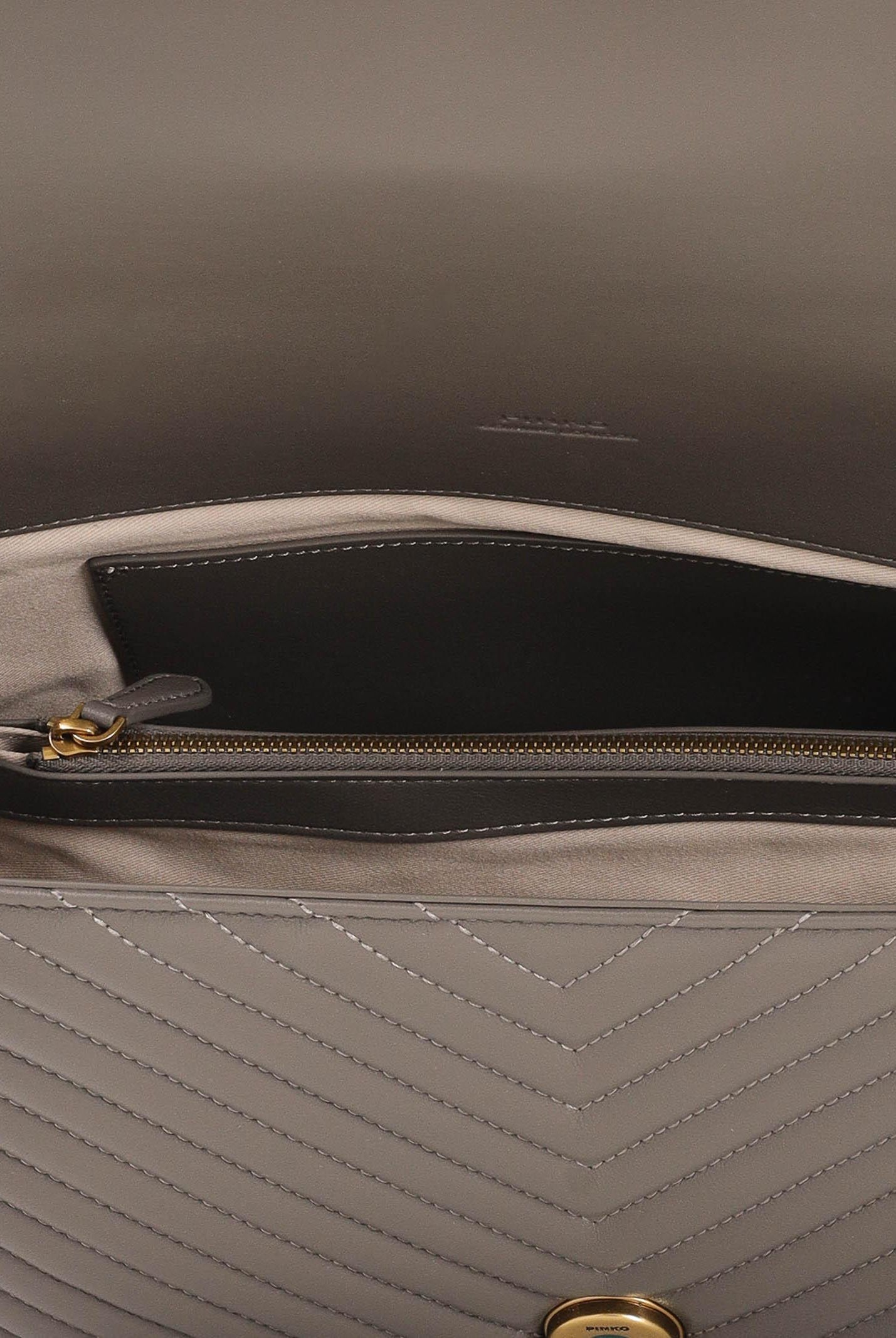 PINKO Shopper Big Love Bag Puff grigio asfalto da donna 100042A0GK K33Q PINKO