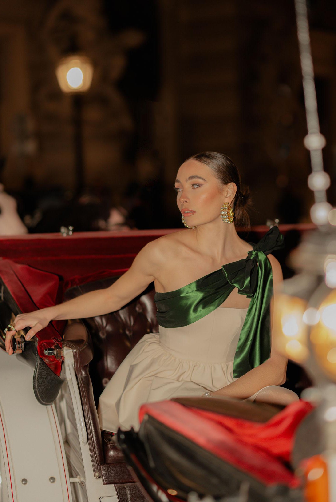 SANTAS Abito corto GRÂCE panna da donna PV2617 PAVE SANTAS