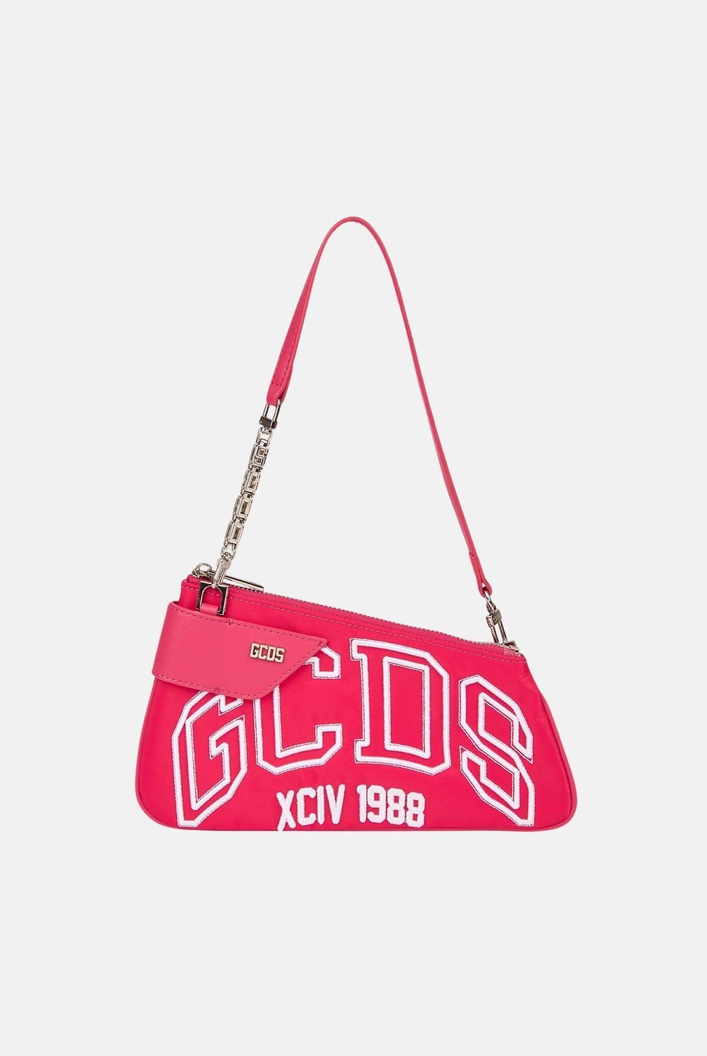 GCDS Borsa a spalla Comma Notte fucsia da donna GCDSMCN002 59 GCDS