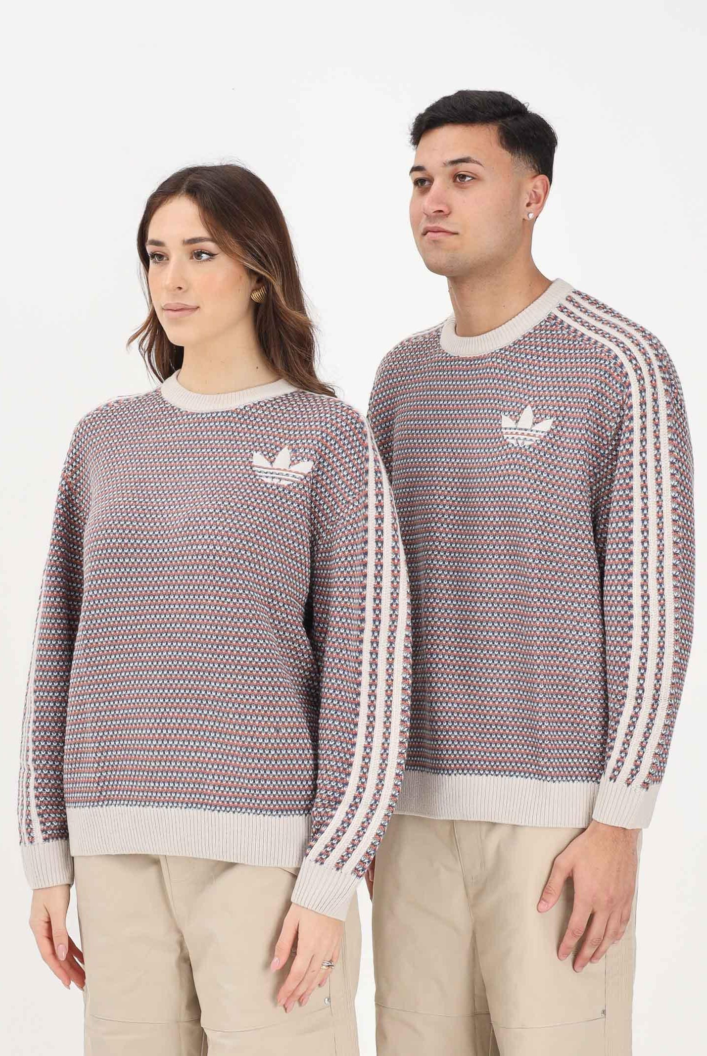 ADIDAS ORIGINALS Maglioncino girocollo Holiday Pack Knit multicolore per uomo e donna KQ6292 . ADIDAS ORIGINALS