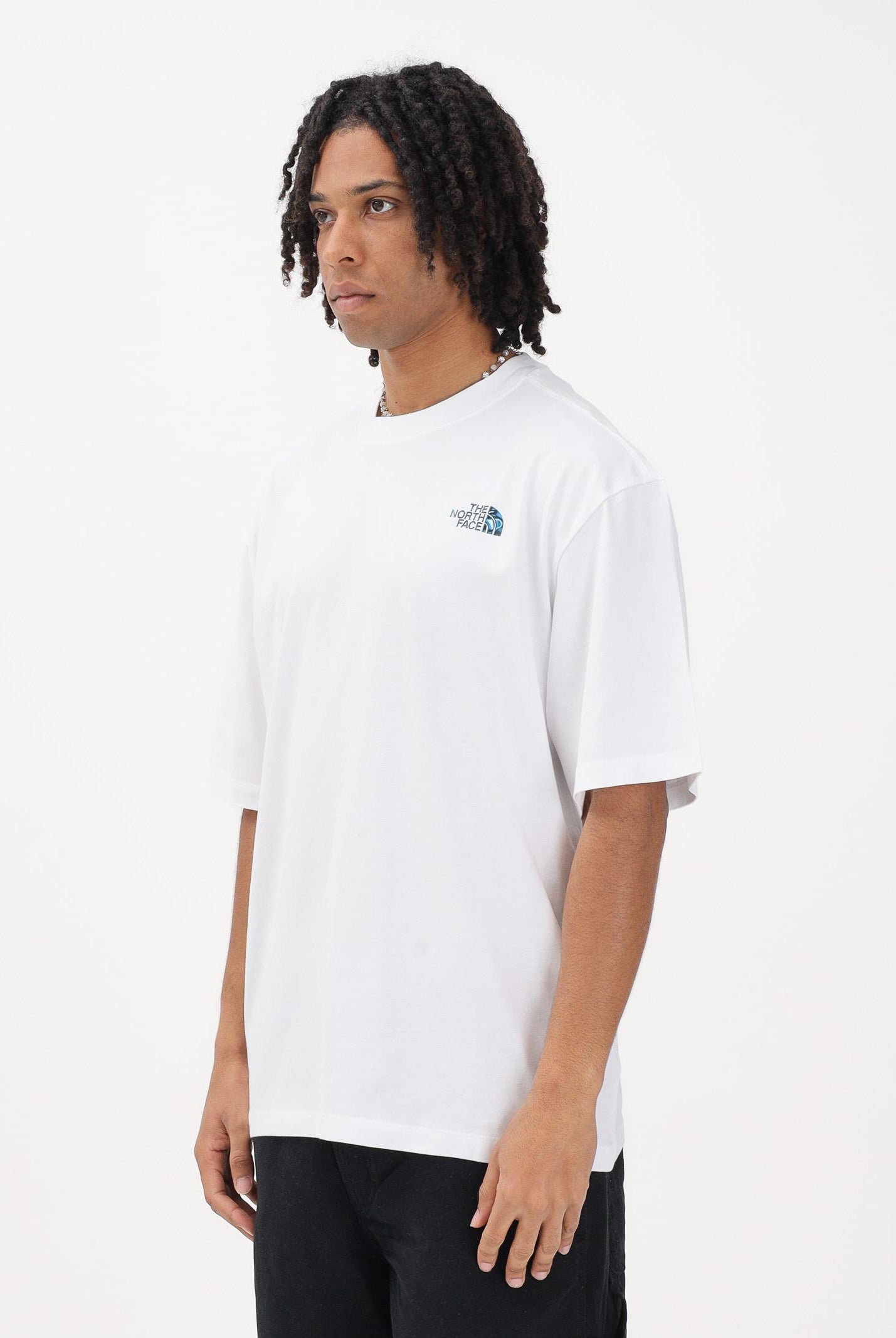 THE NORTH FACE T-shirt a manica corta Liquid NSE Box Oversized Graphic bianca da uomo NF0A8G9WFN41 . THE NORTH FACE