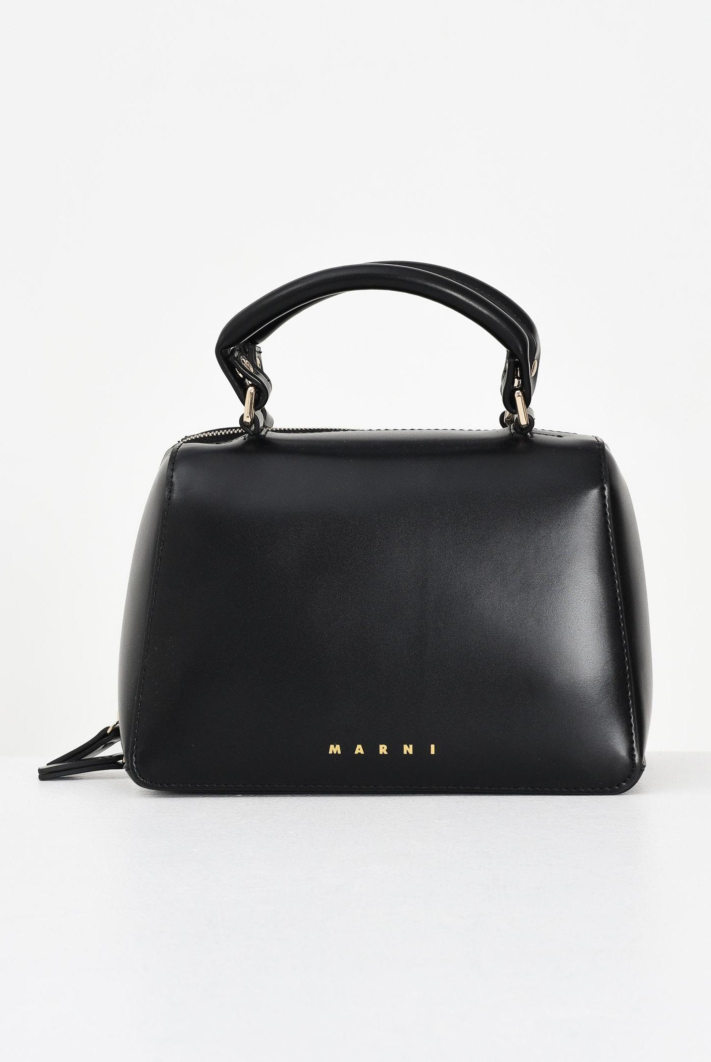 MARNI Borsa a mano nera da donna con logo M01608M00TK 0M900 MARNI