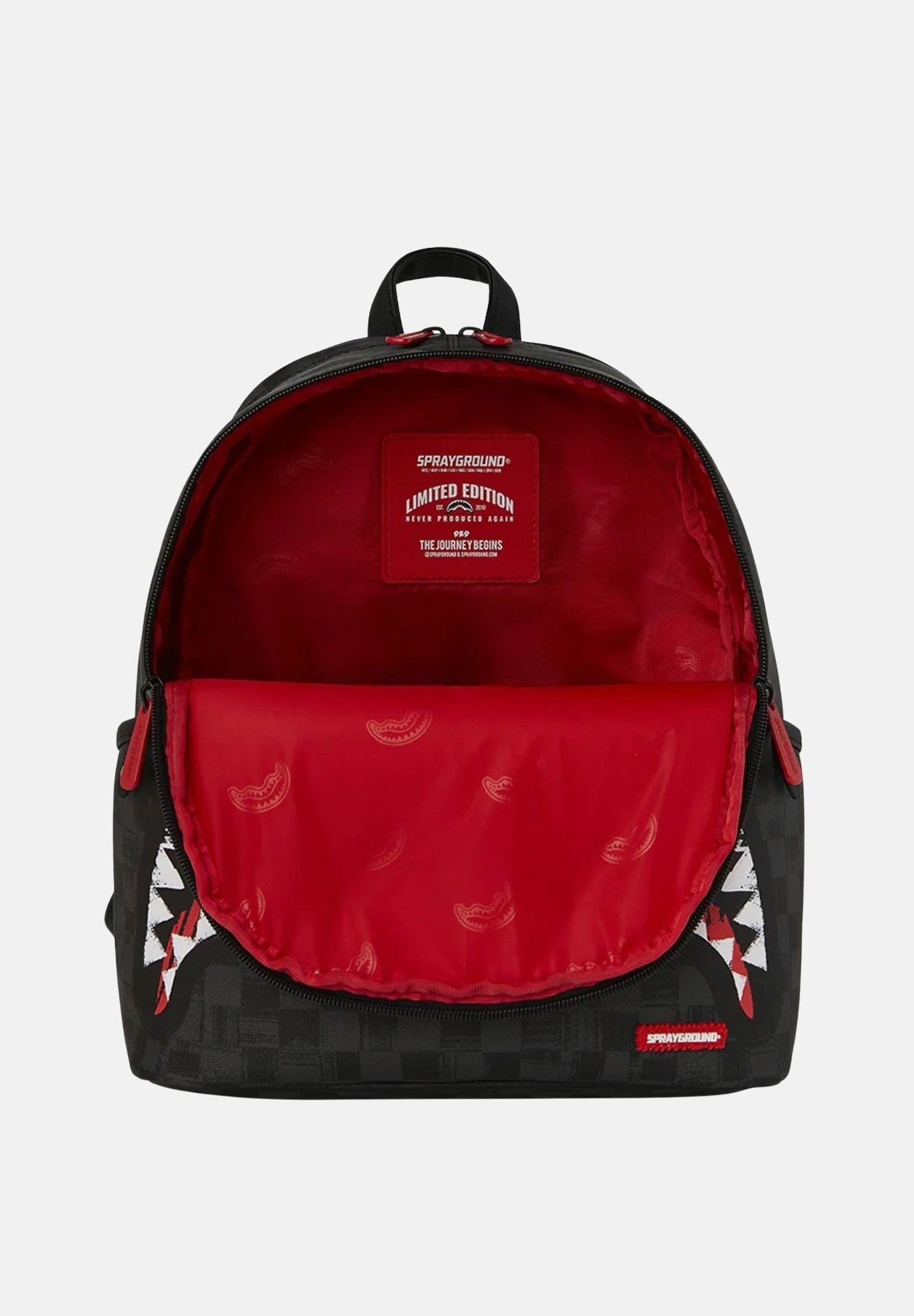 SPRAYGROUND Zainetto SCRIBBLE SHARK SAVAGE BACKPACK nero da donna 910B8226NSZ . SPRAYGROUND