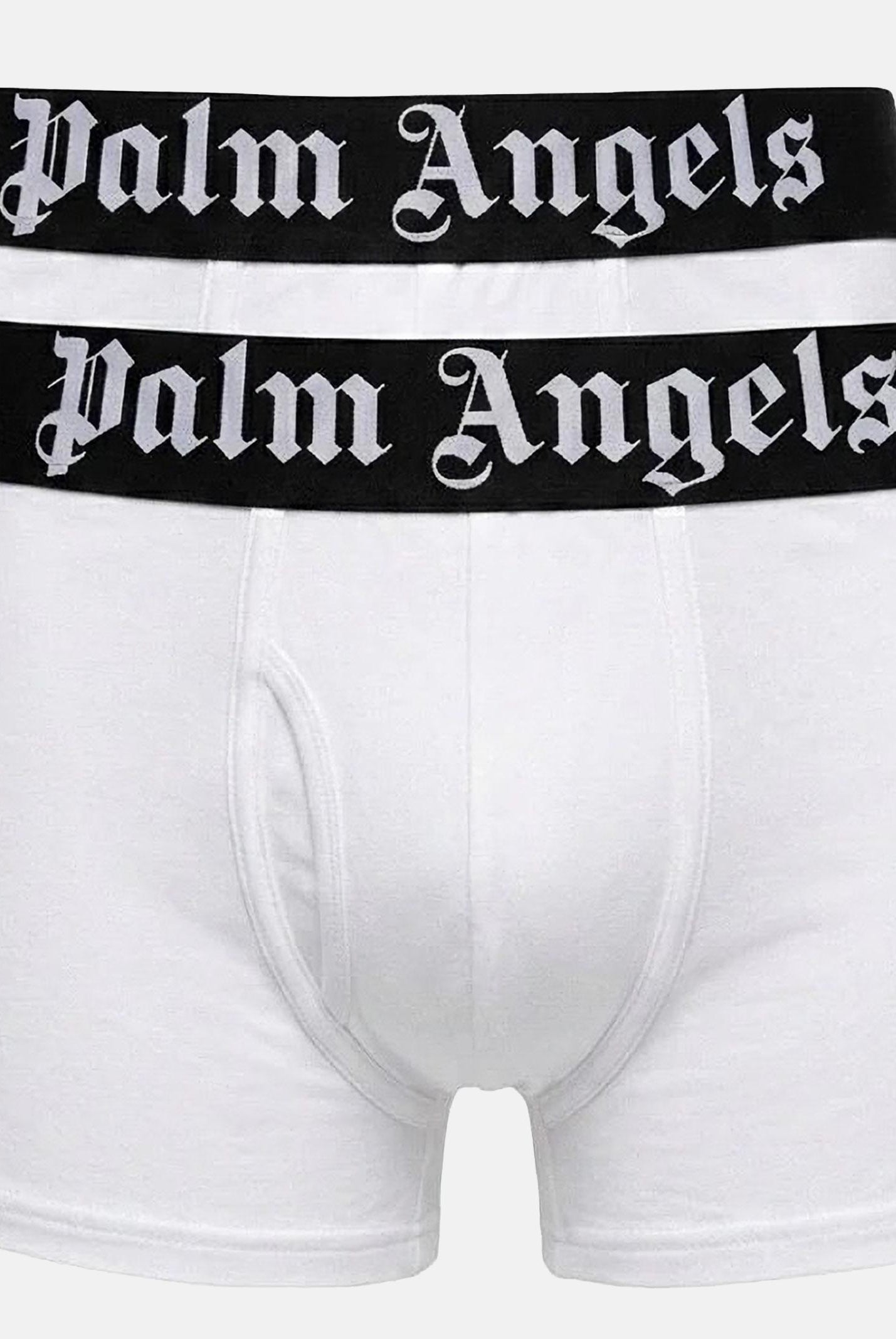 PALM ANGELS Boxer (2 paia) bianchi da uomo con elastico logato PLA1UMBTR11BI WH PALM ANGELS