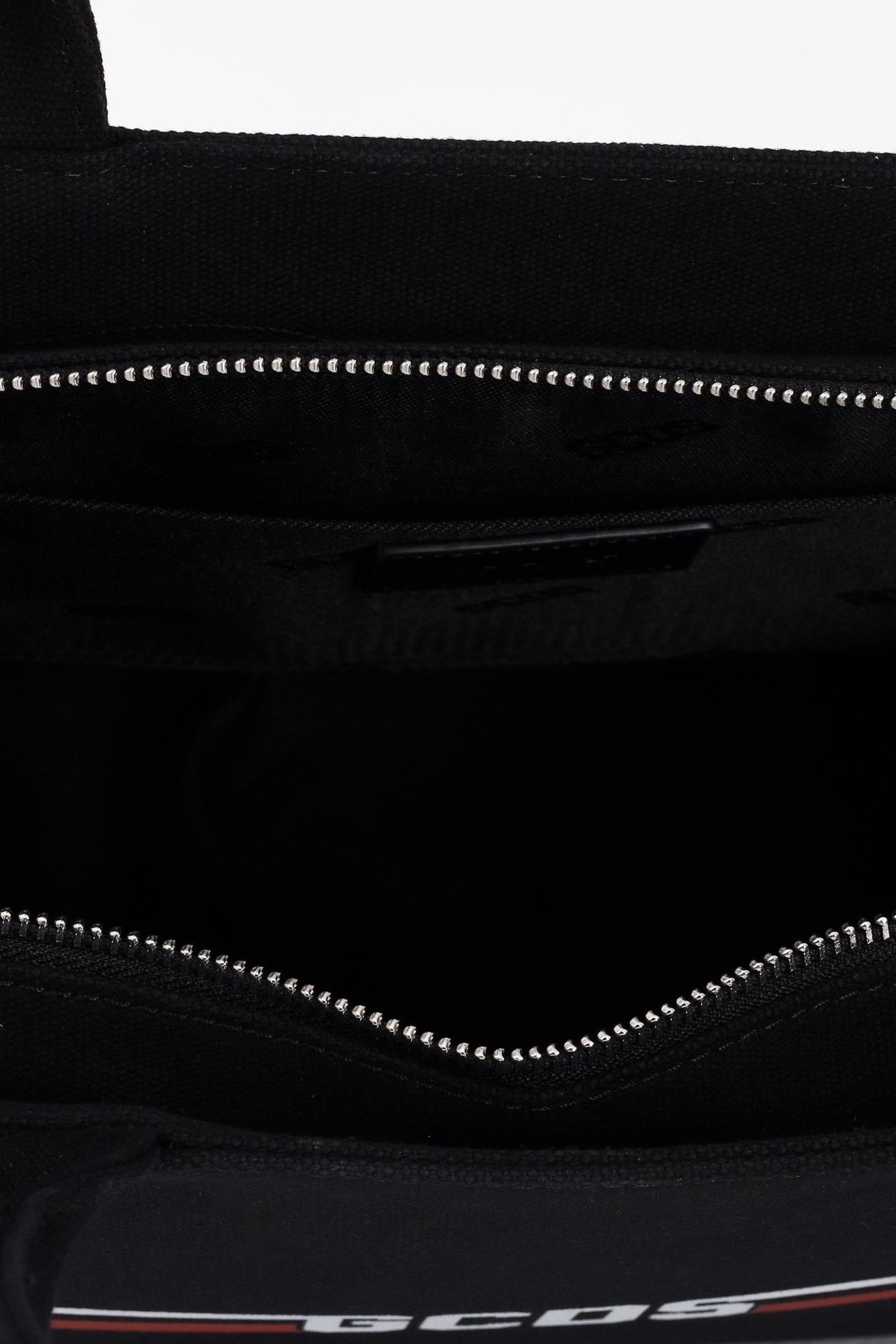 GCDS Shopper nera da donna con logo GCDSEM001 99 GCDS