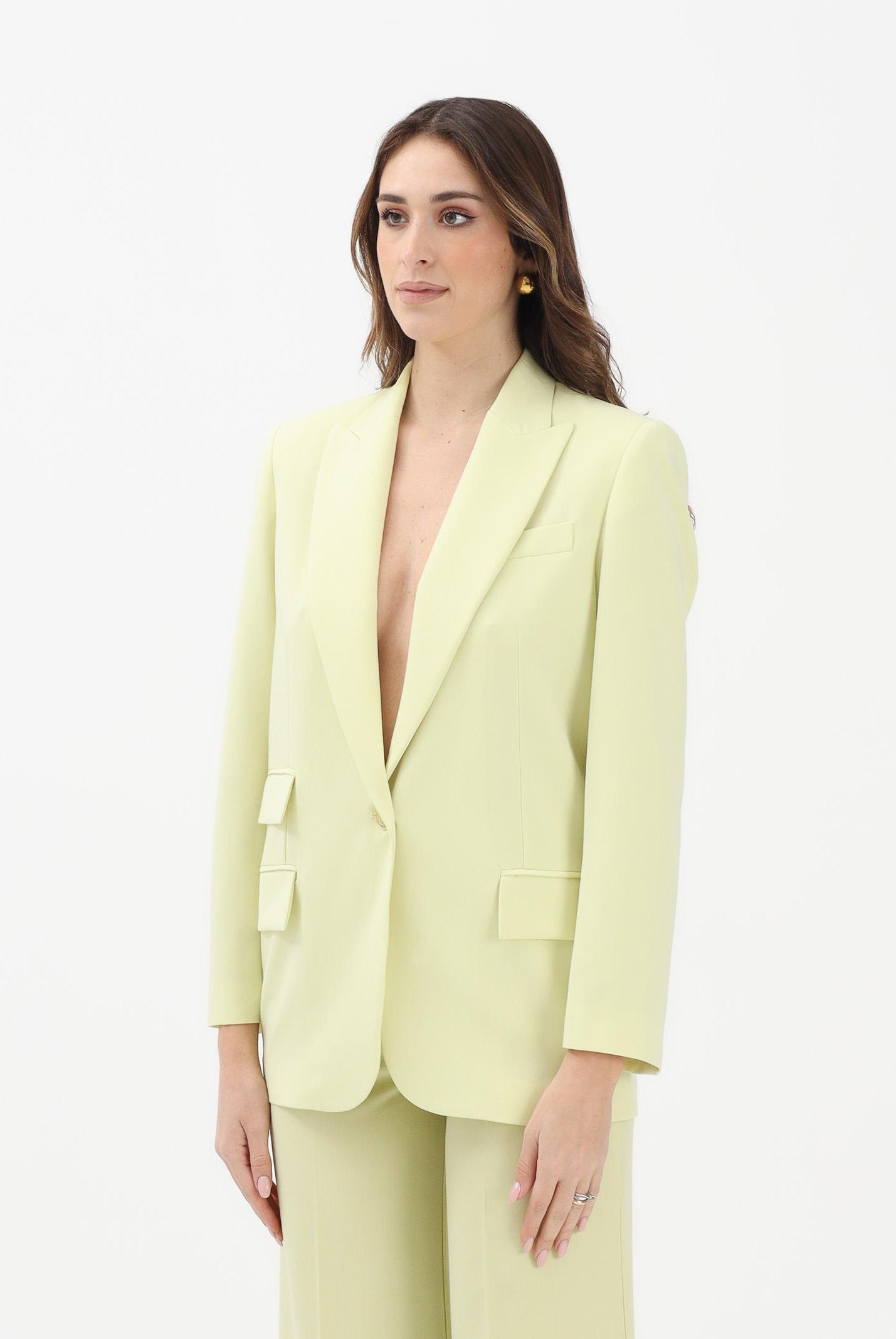 SIMONA CORSELLINI Giacca monopetto lime da donna P26CPGI01001 V0774 SIMONA CORSELLINI