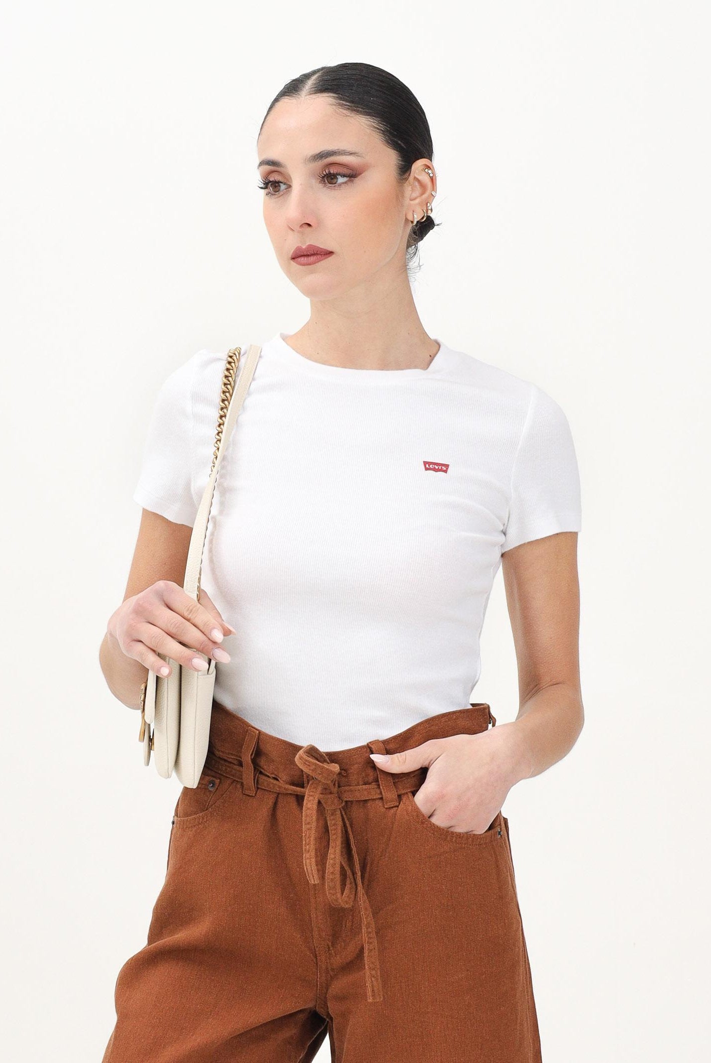 LEVI'S® T-shirt a manica corta ESSENTIAL bianca da donna A7419-0013 . LEVI'S®