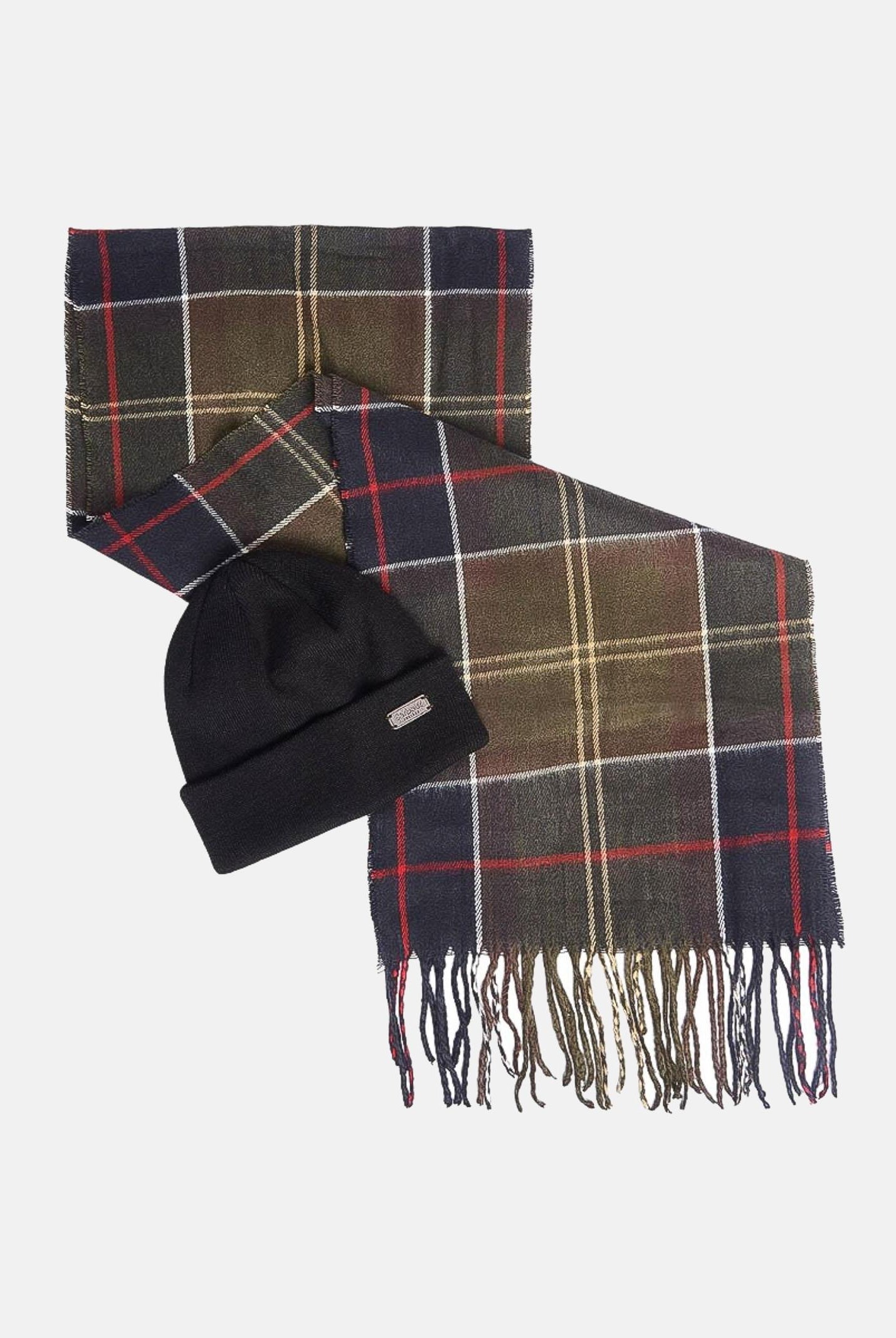 BARBOUR Set regalo con berretto Swinton e sciarpa Galingale verde per uomo e donna 252MMGS0079 TN11 BARBOUR