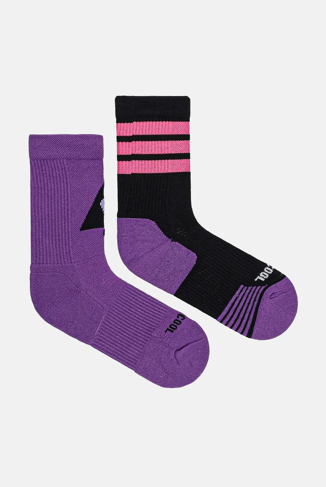 ADIDAS ORIGINALS Calzini (2paia) adidas x Jeremy Scott viola e neri da donna JN2686 . ADIDAS ORIGINALS