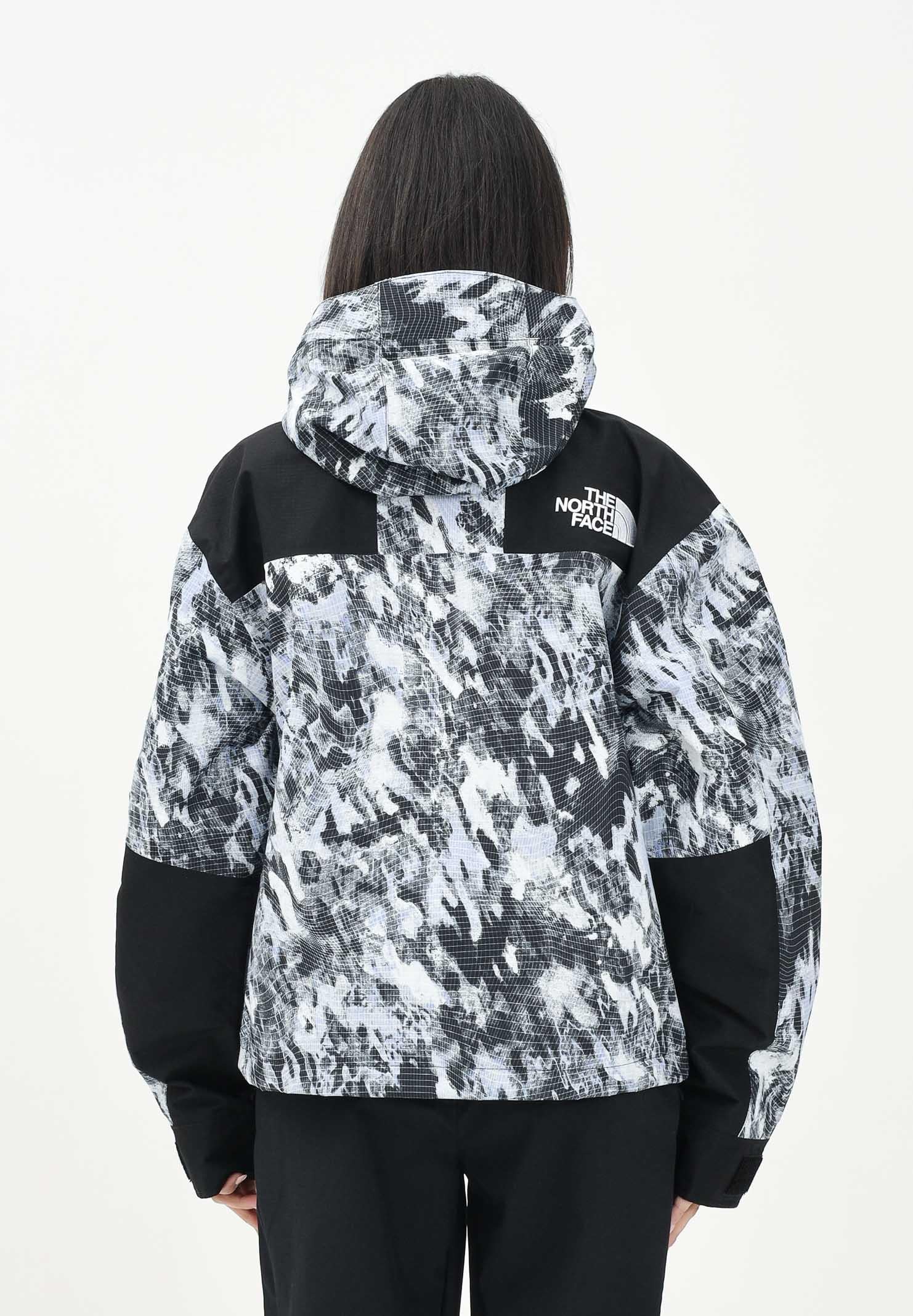 THE NORTH FACE Giacca a vento DryVent™ Mono Mountain con fantasia blu e nera da donna NF0A88YX8T01 . THE NORTH FACE
