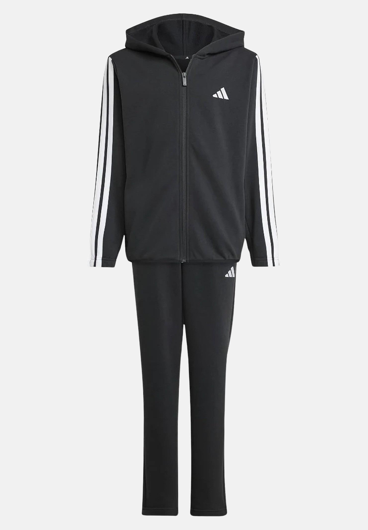 ADIDAS PERFORMANCE Tuta Essentials nera per bambino e bambina JD6505 . ADIDAS PERFORMANCE