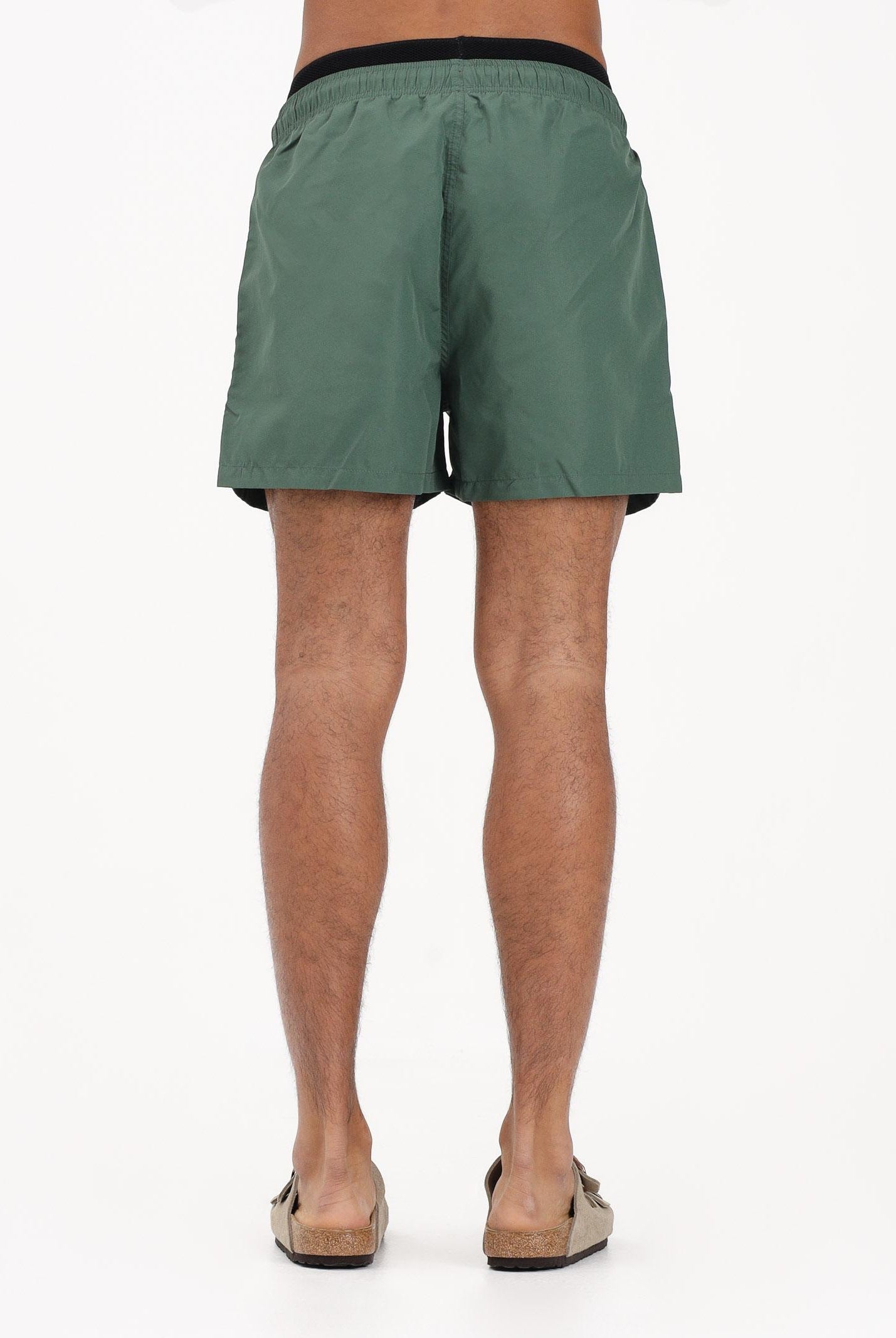 EA7 Shorts mare verde da uomo con coulisse a contrasto nera 7M001689AF21074 U7260 EA7