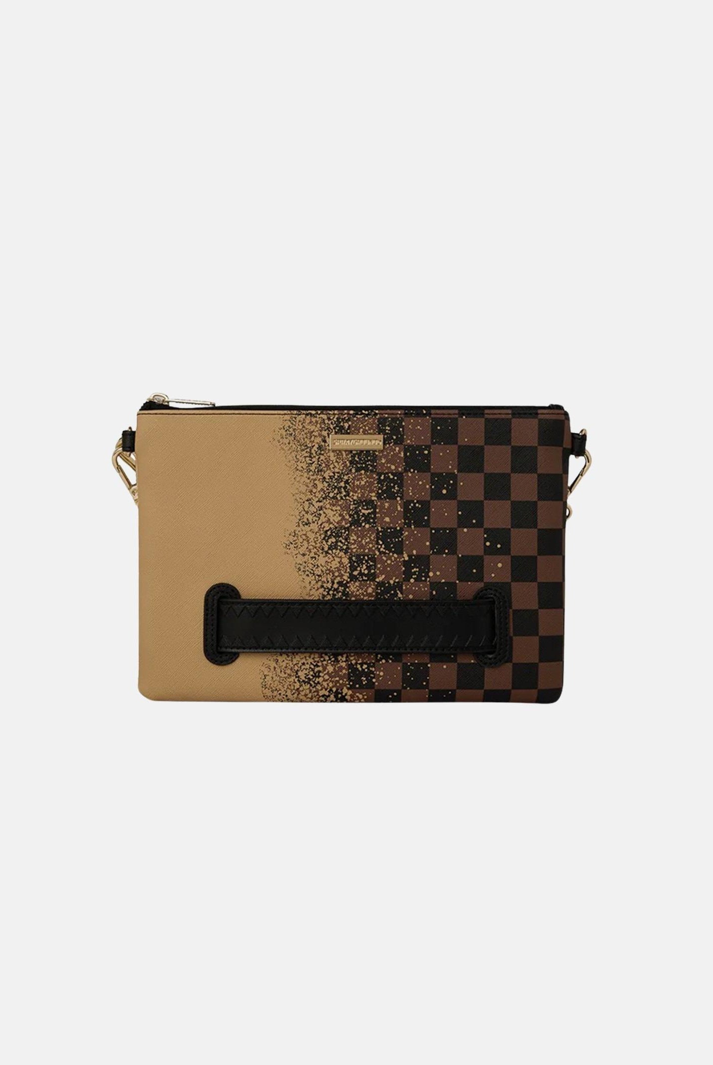 SPRAYGROUND Pochette Henny Spritz Crossover beige e marrone per uomo e donna 910B8941NSZ . SPRAYGROUND