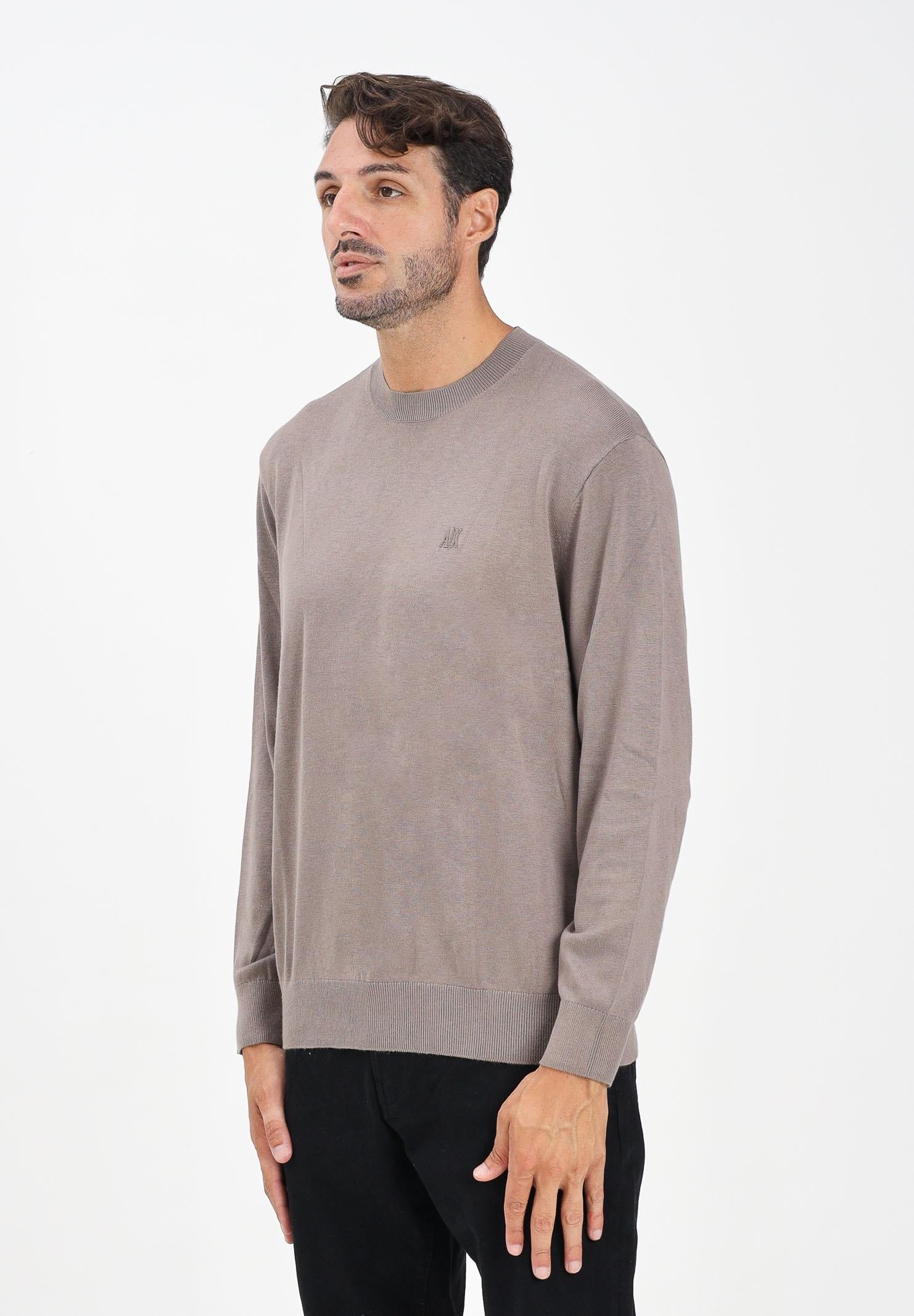 ARMANI EXCHANGE Maglioncino girocollo marrone da uomo XM000338AF12291 U6107 ARMANI EXCHANGE