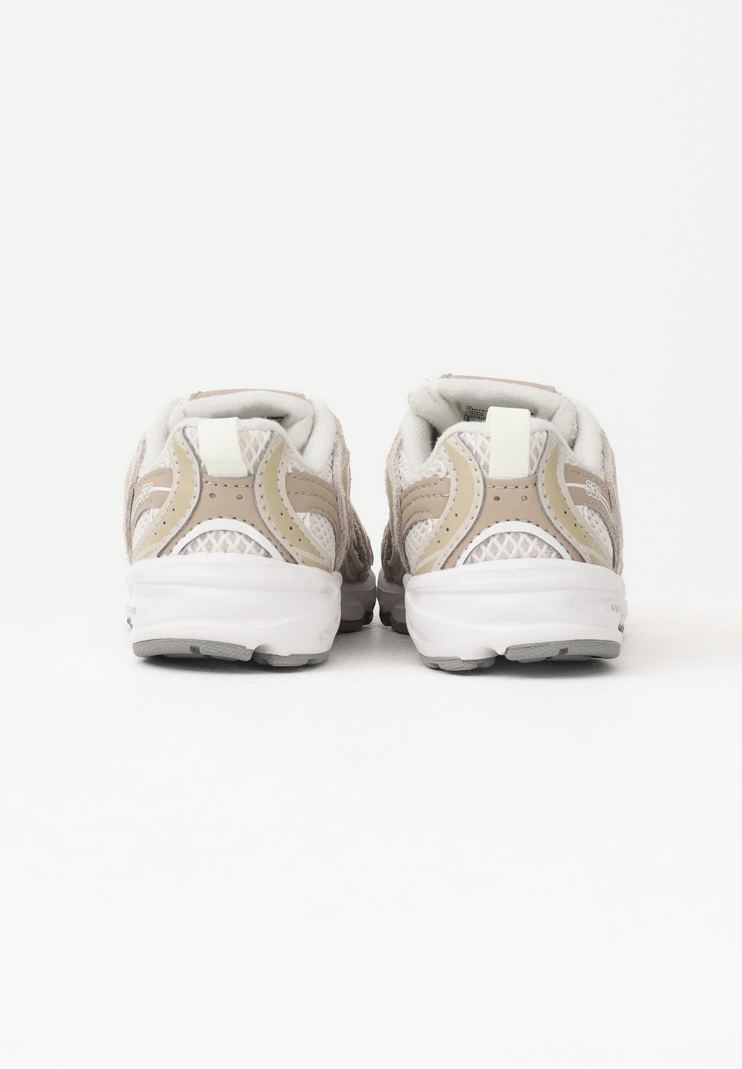NEW BALANCE Sneakers 530 Bungee Lace panna e beige da neonato I530783 . NEW BALANCE