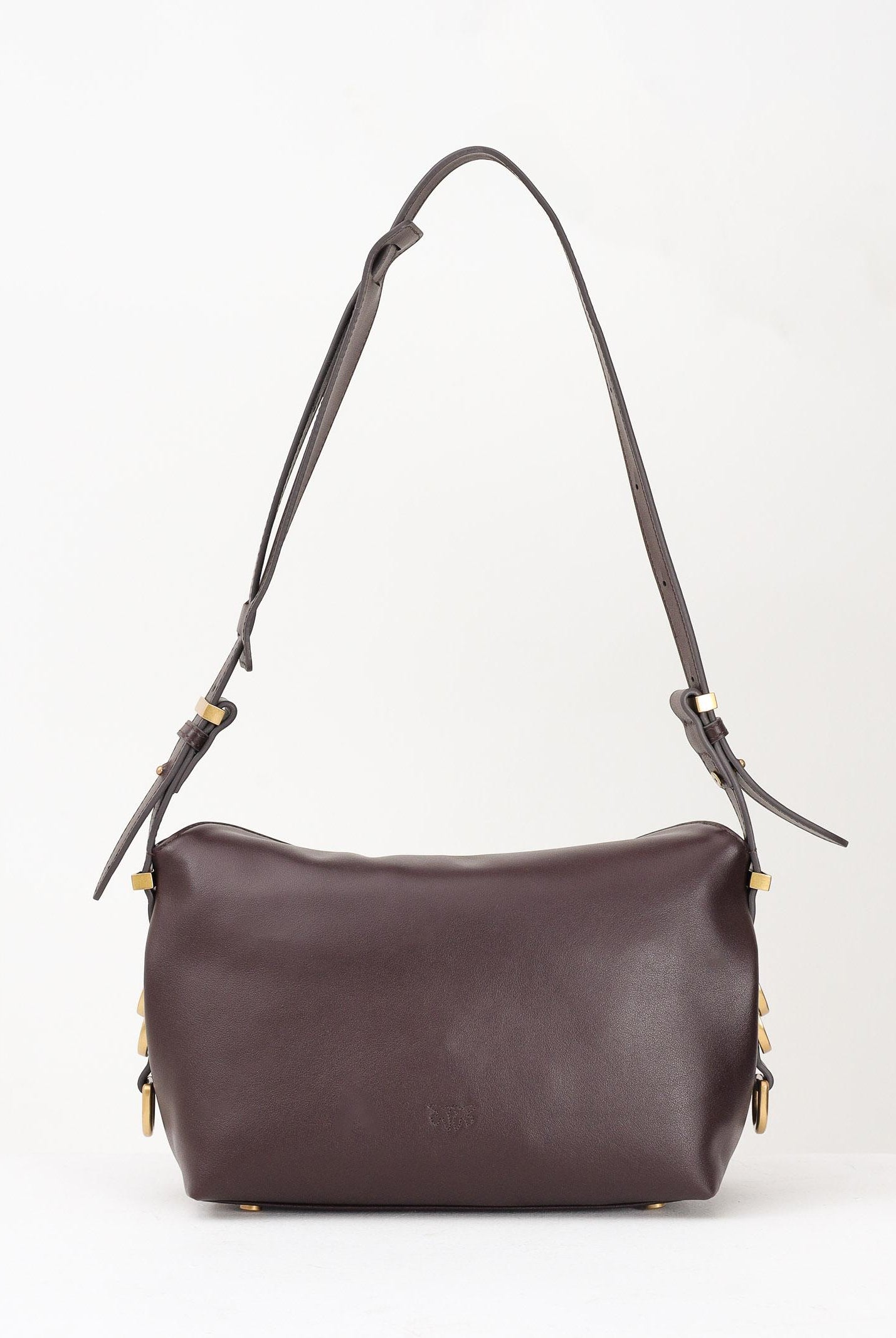 PINKO Borsa a spalla Saddle Bag Baguette marrone da donna 105895A1ZX LA7Q PINKO