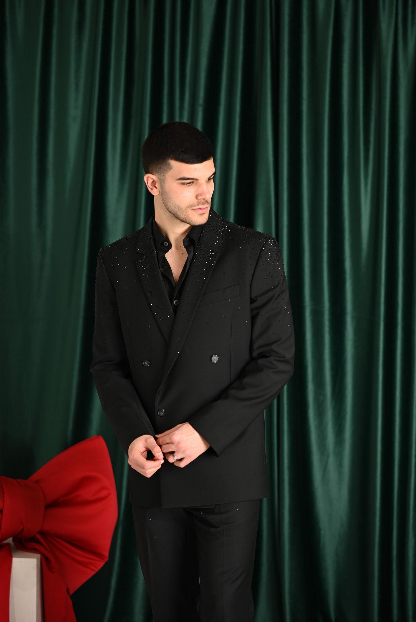 PATRIZIA PEPE giacca doppiopetto da uomo caratterizzato da stress 5S0743A685 K102 PATRIZIA PEPE