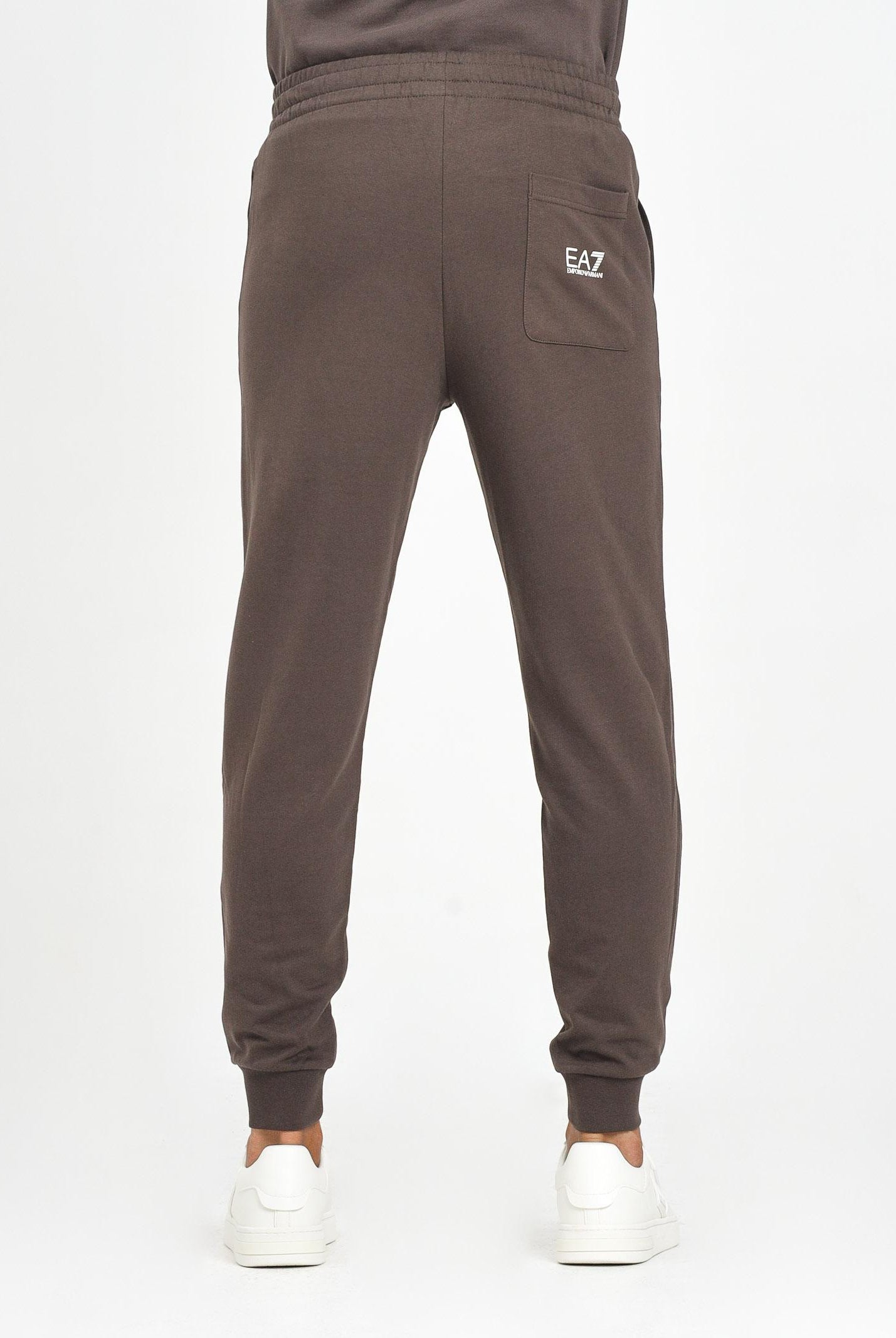 EA7 Pantalone sportivo marrone da uomo con stampa logo 7M000571AF13512 U6063 EA7