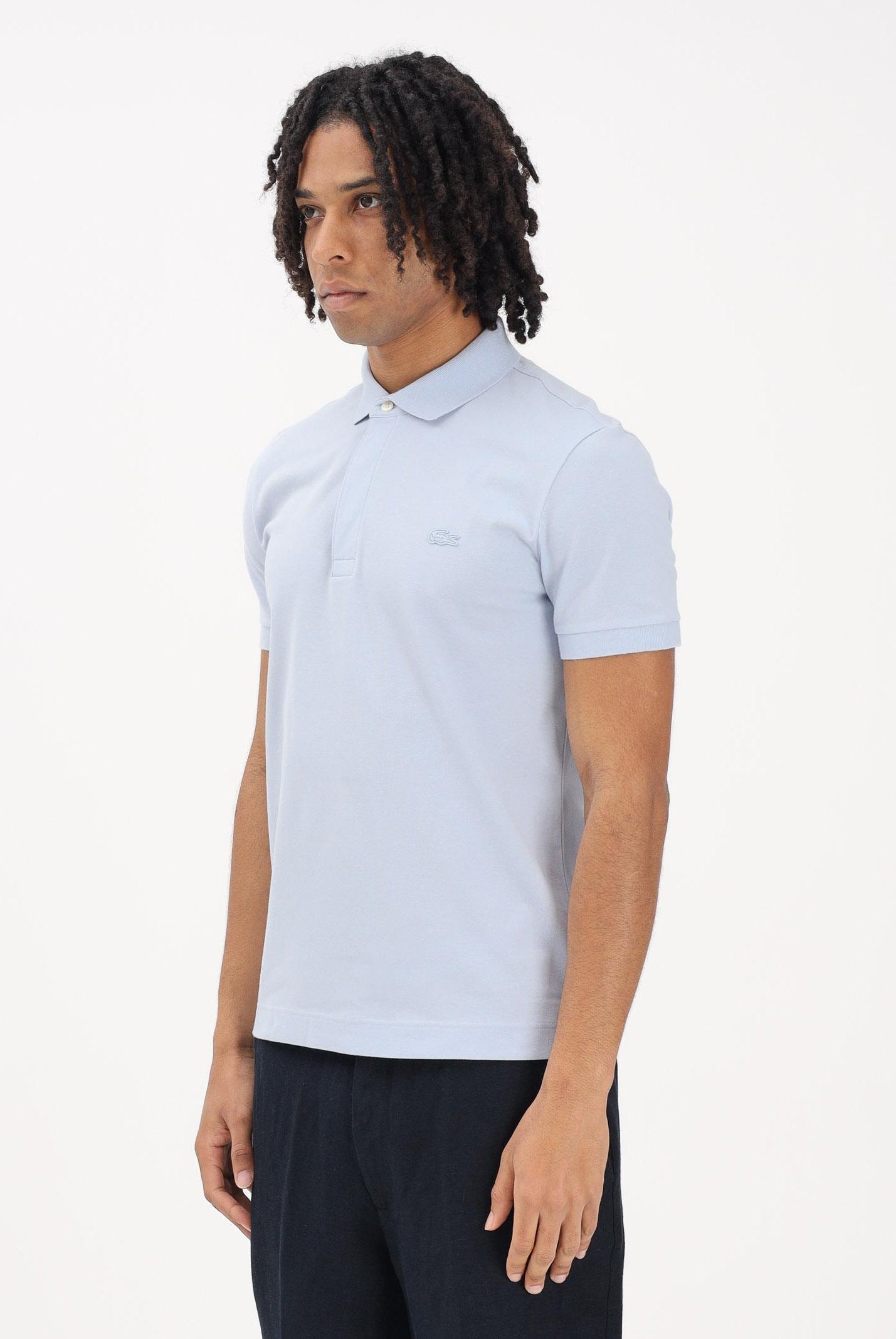 LACOSTE Polo a manica corta celeste da uomo PH5522 J2G LACOSTE
