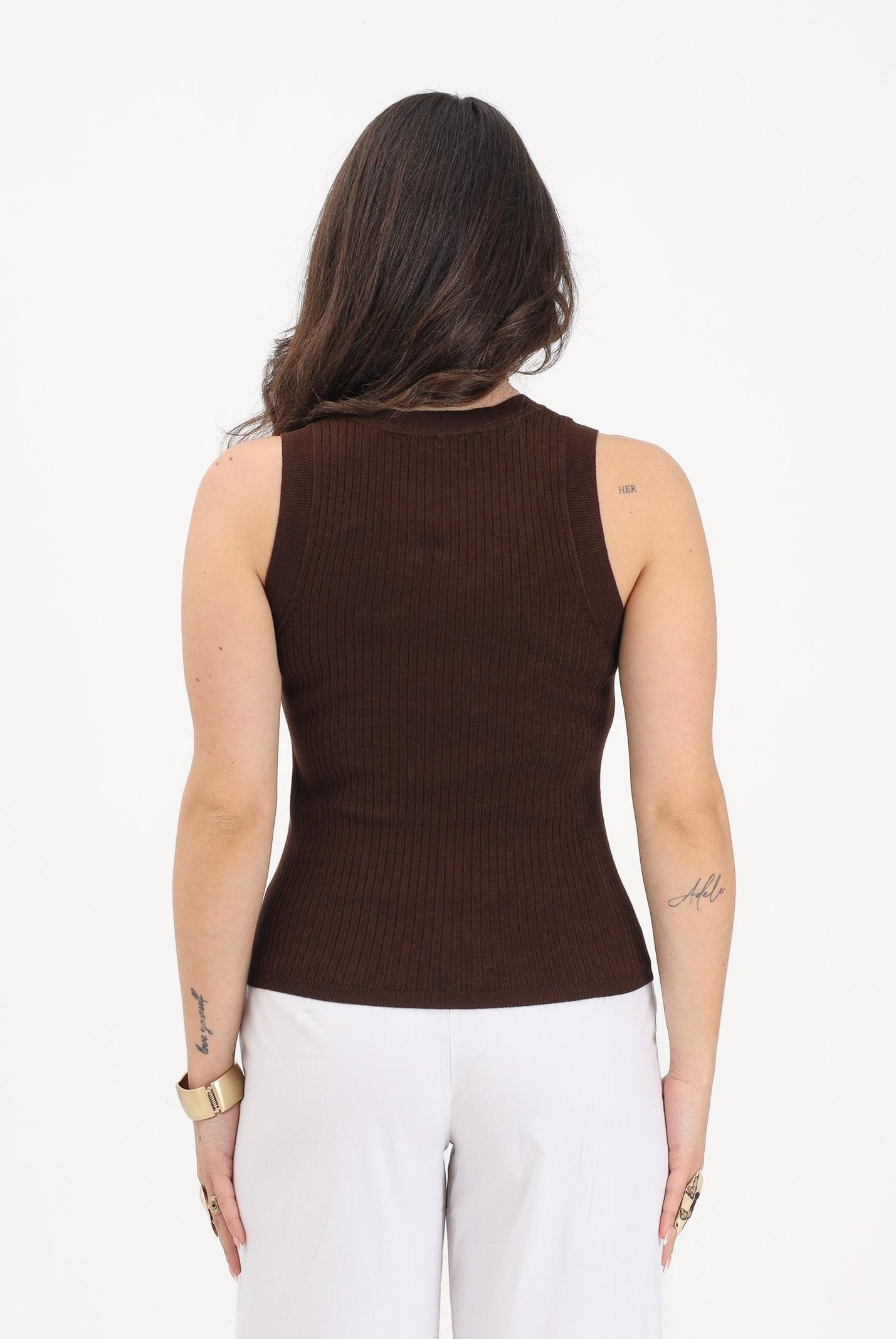 JDY Canotta marrone da donna 15287501 CHCO JDY