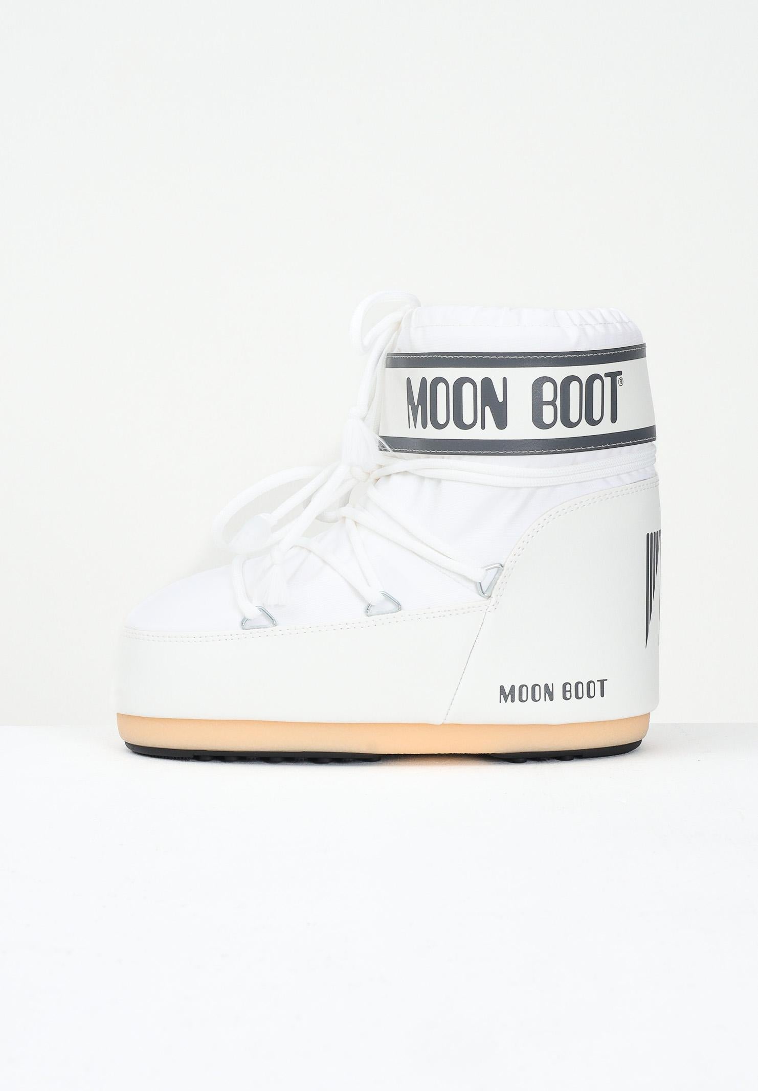 MOON BOOT Stivali da neve ICON LOW bianchi per uomo e donna 80D1409340 A009 MOON BOOT