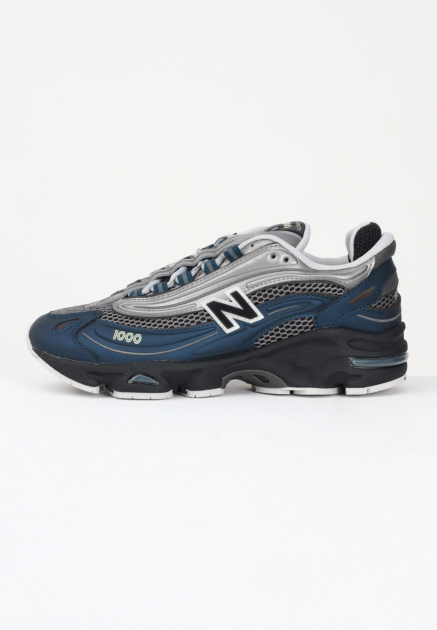 NEW BALANCE Sneakers 1000 ottanio e argento per uomo e donna M1000S . NEW BALANCE