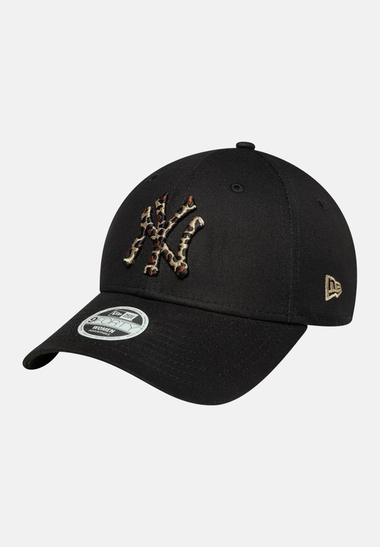 NEW ERA Cappello con visiera 9FORTY New York Yankees MLB Leopard Infill nero da donna 60691330 NEW ERA