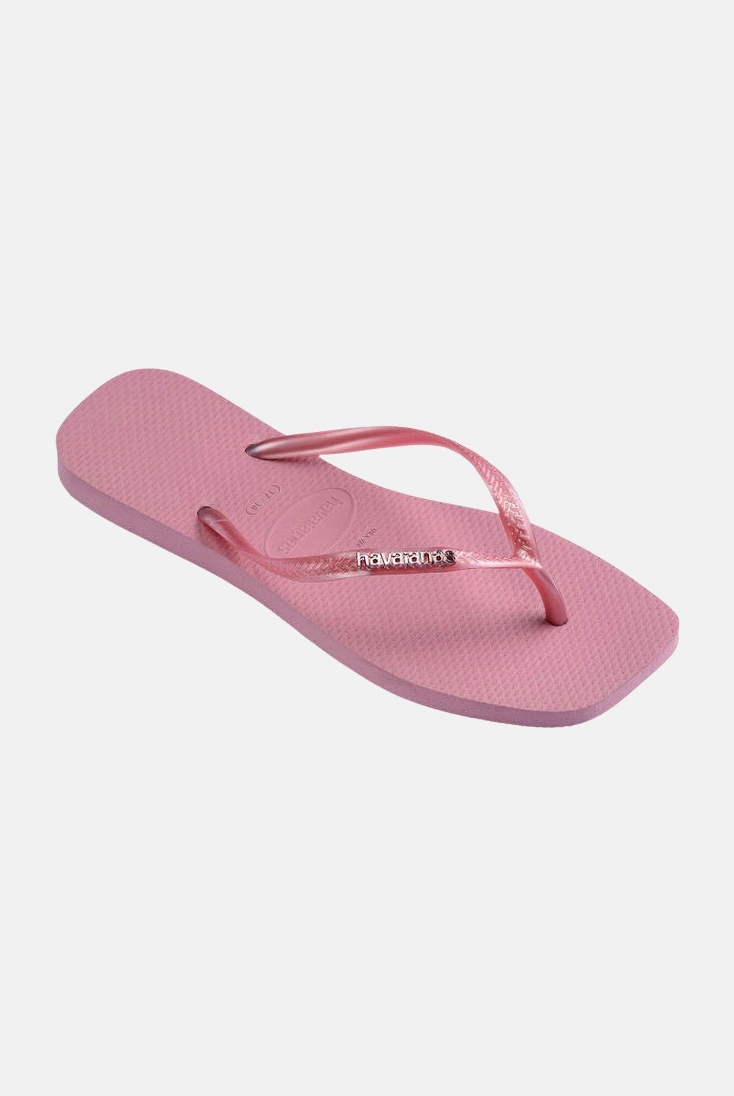 HAVAIANAS Infradito Square Logo Metallic rosa da donna 4148257 1105 HAVAIANAS