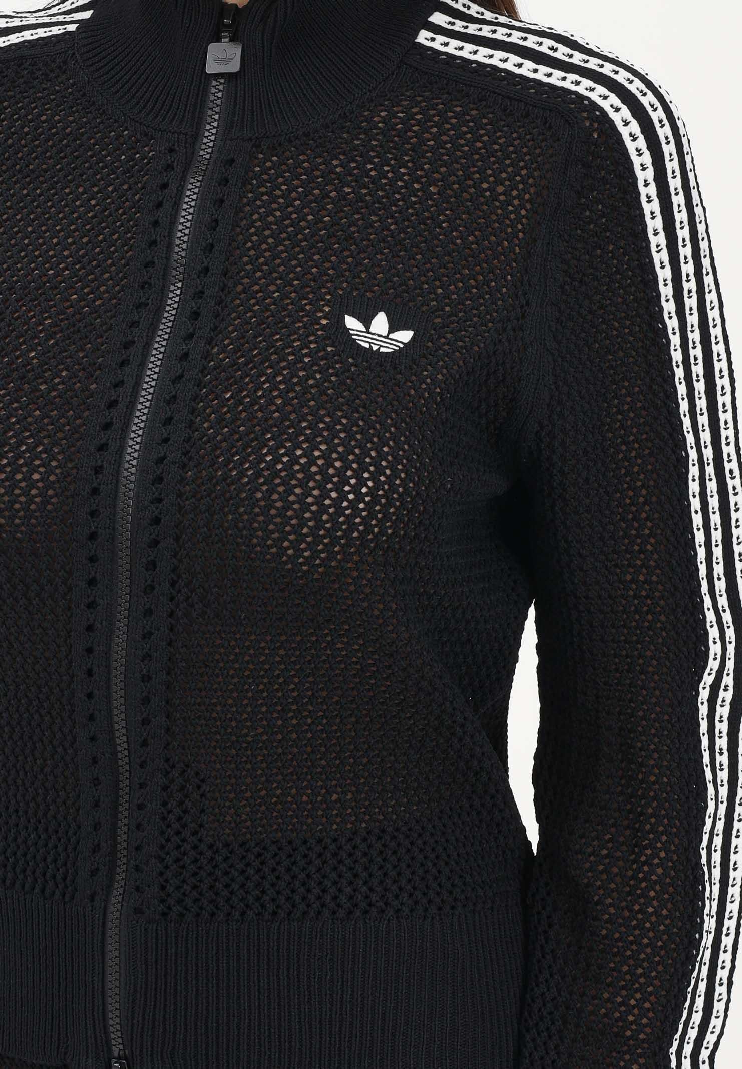 ADIDAS ORIGINALS Cardigan Firebird nero da donna KC6497 . ADIDAS ORIGINALS