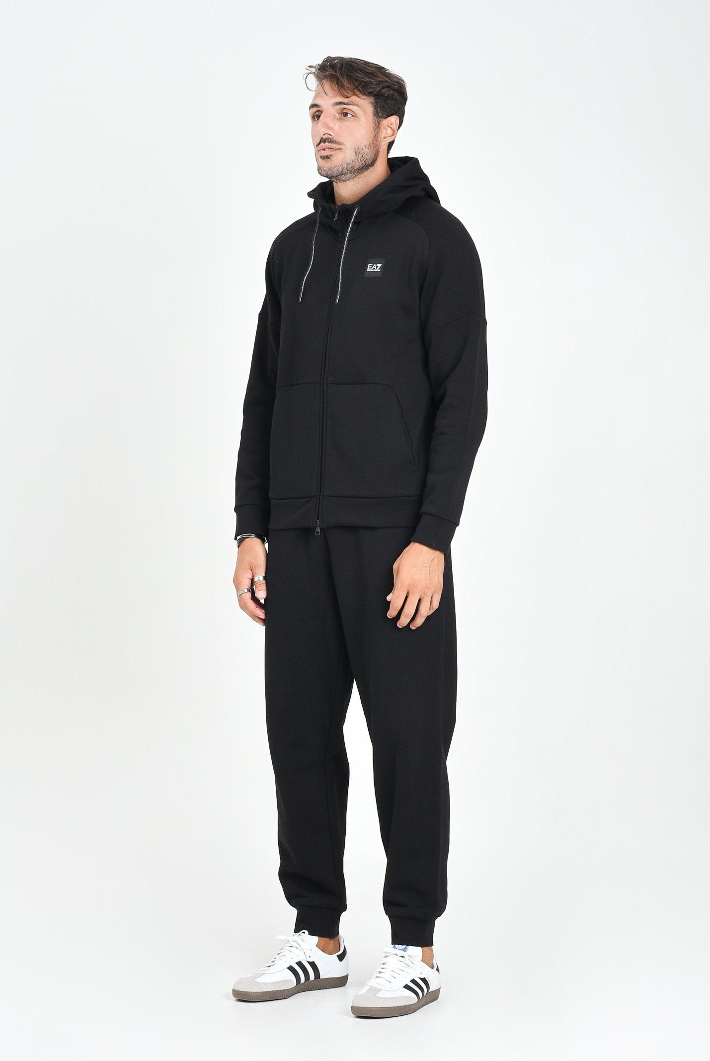 EA7 Tuta nera da uomo con logo 7M000914AF10377 MC317 EA7