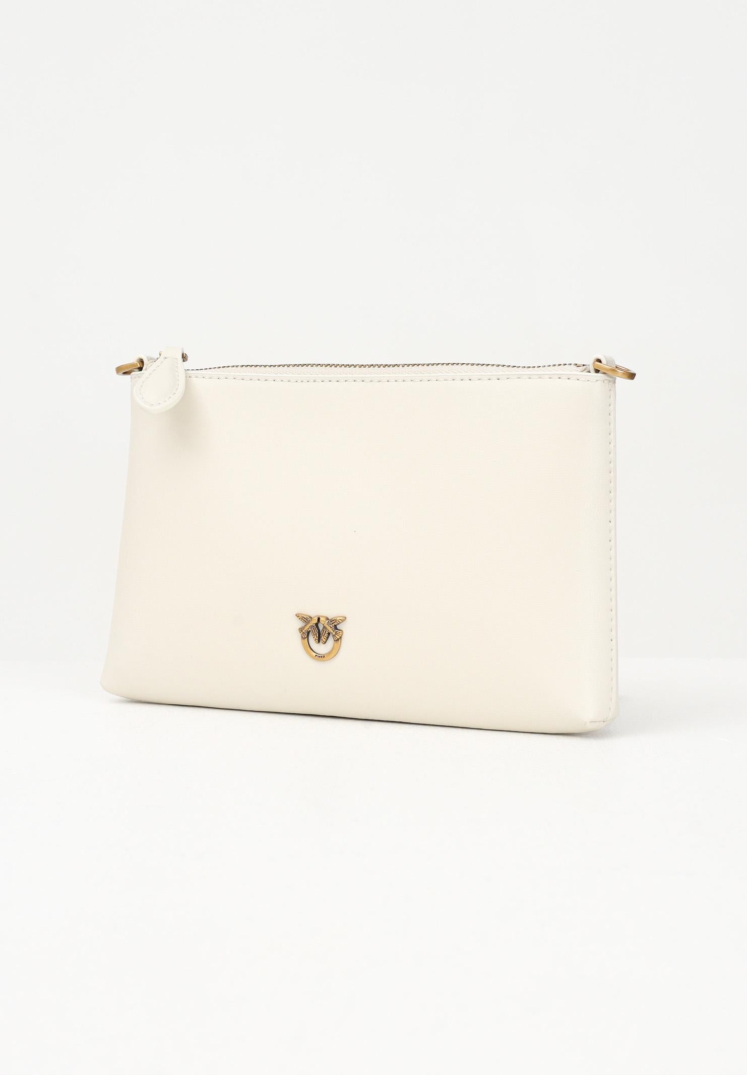 PINKO Pochette Flat Horizontal Mini panna da donna 104277A0F1 Z14Q PINKO