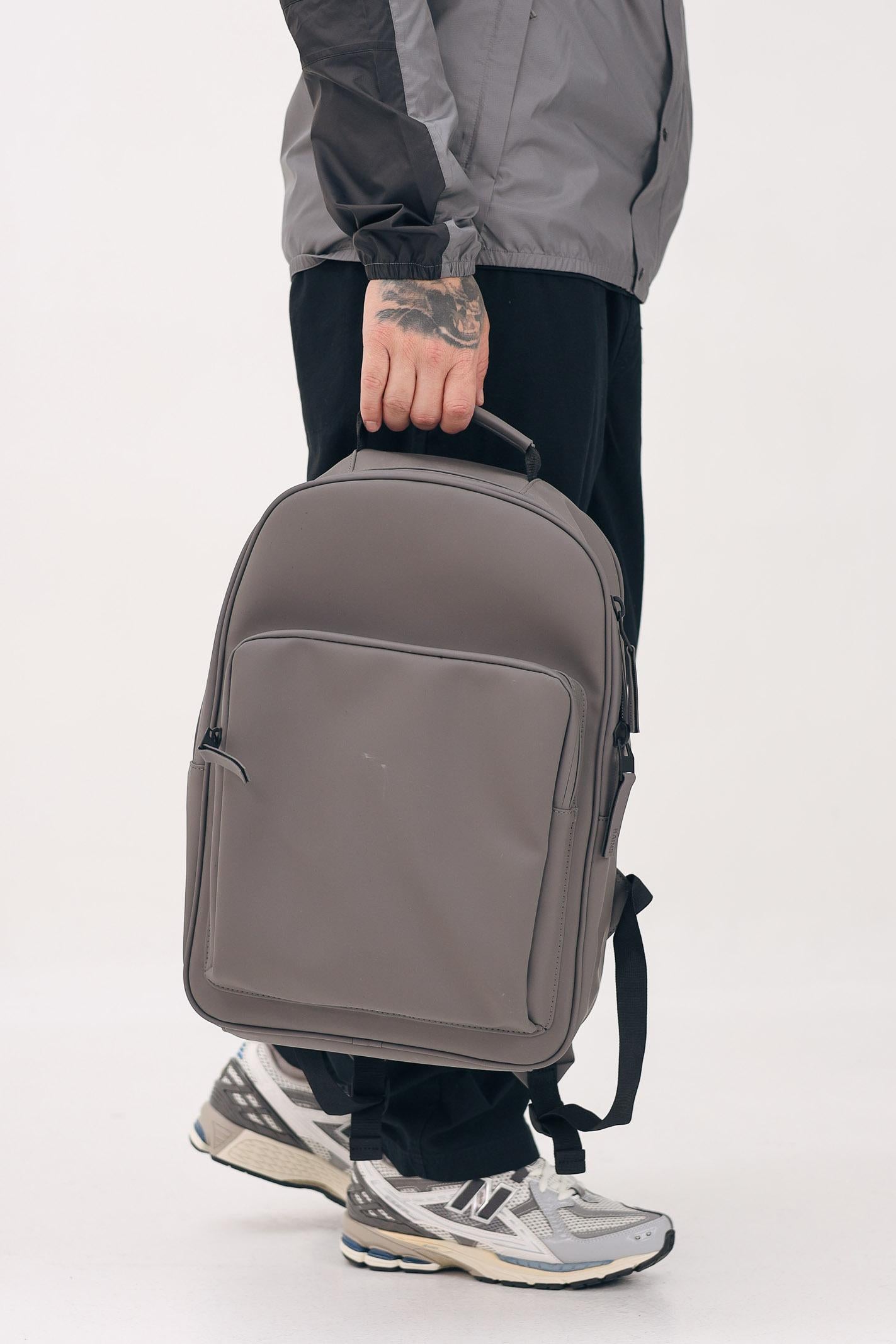 Zaino Book Daypack Large grigio per uomo e donna RA13680 GRY RAINS