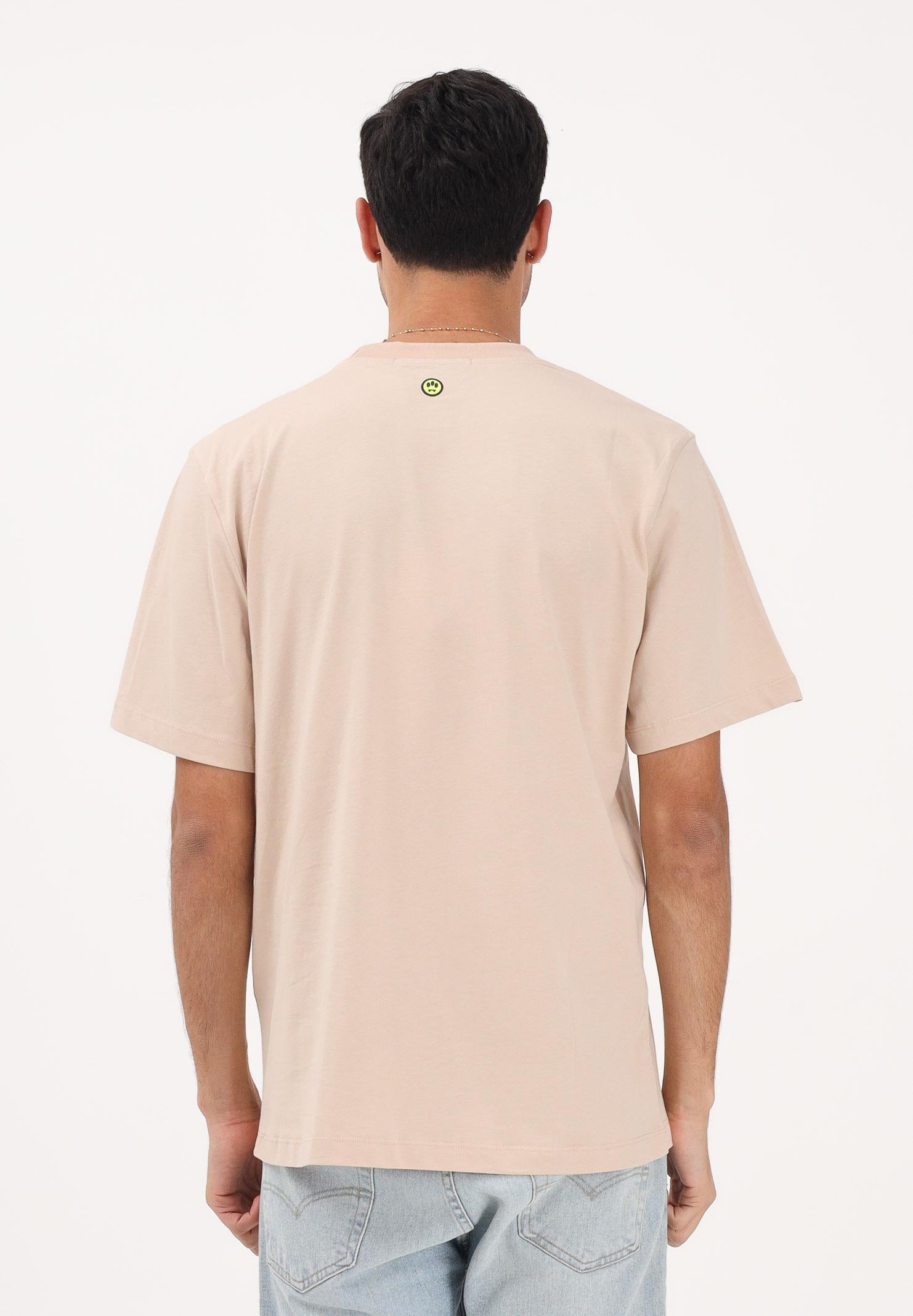 BARROW T-shirt a manica corta beige per uomo e donna con logo S6BWUATH010 092 BARROW