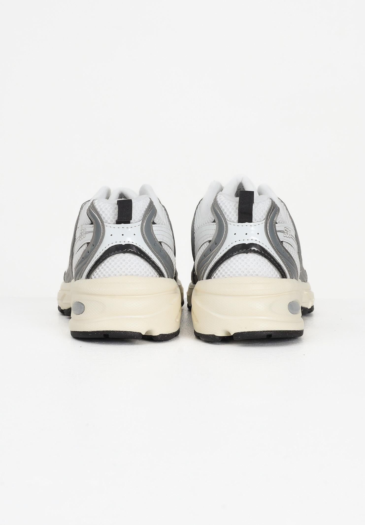 NEW BALANCE Sneakers 530 argento, bianche e nere da uomo U530ESA . NEW BALANCE