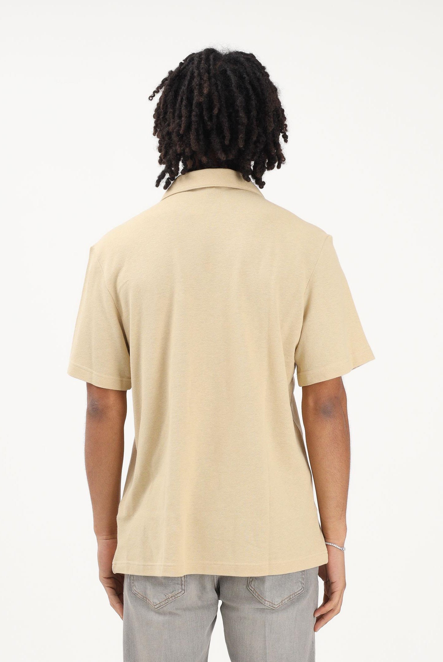 LACOSTE Polo a manica corta beige da uomo PH2449 8XF LACOSTE