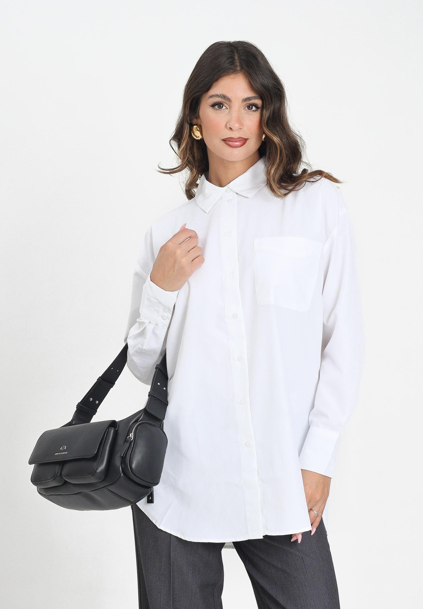 JDY Camicia a manica lunga bianca da donna 15311717 White JDY