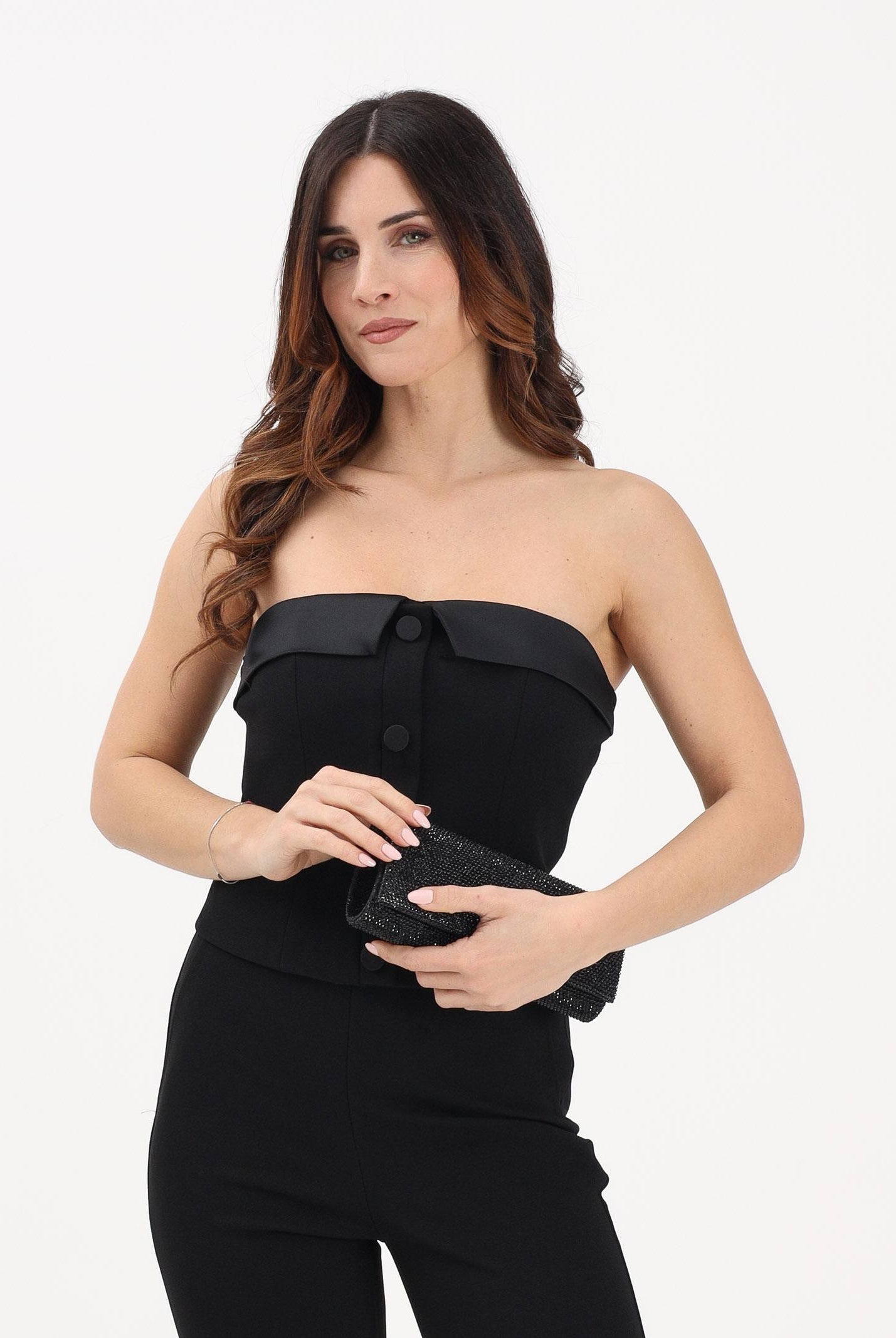 VICOLO Top bustier nero da donna TAB0028 A99 VICOLO