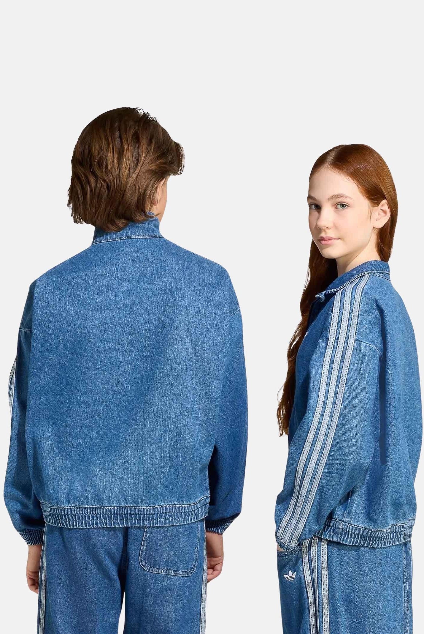 ADIDAS ORIGINALS Giubbotto di jeans in denim chiaro per bambino e bambina JC7878 ADIDAS ORIGINALS