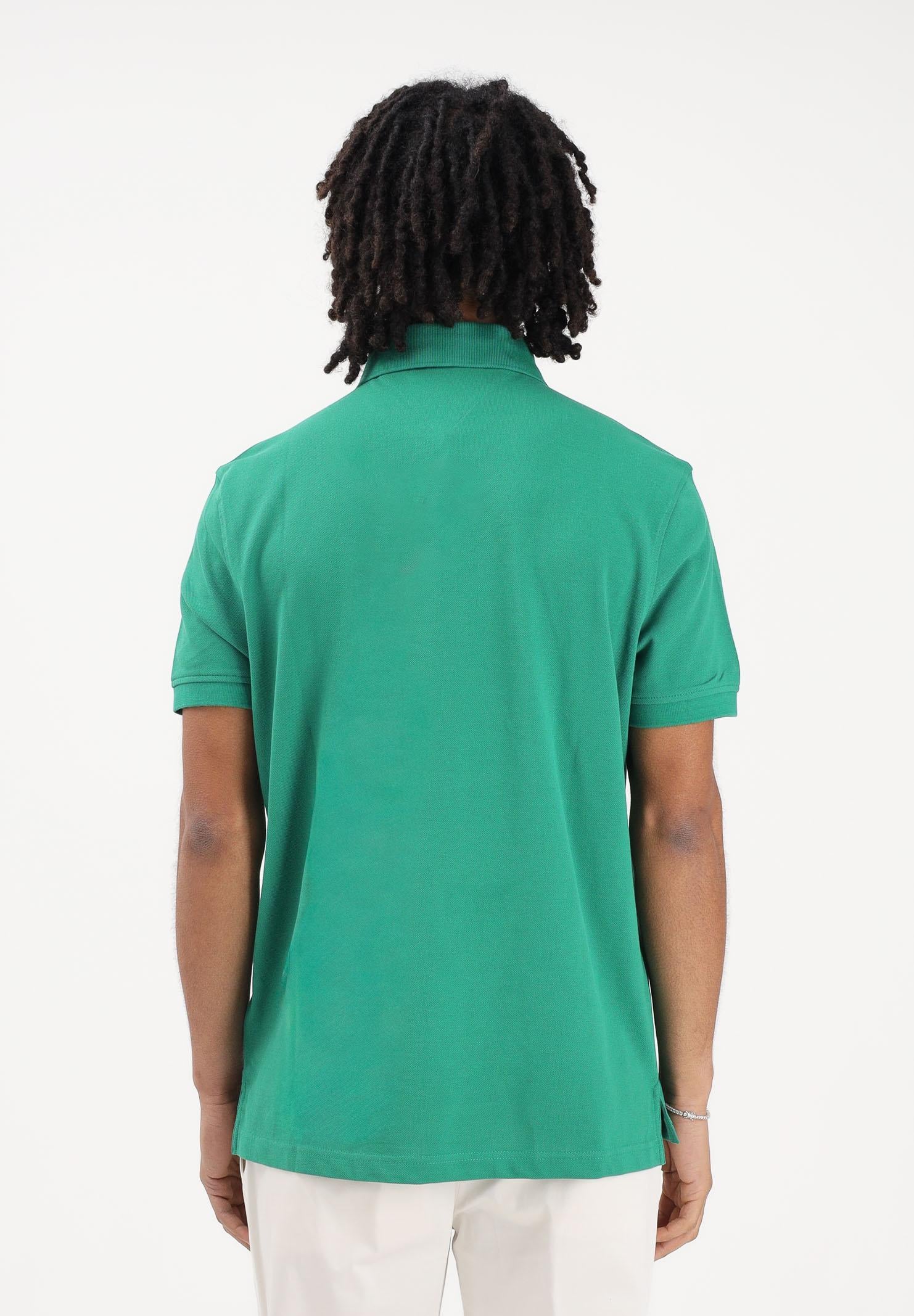 TOMMY HILFIGER Polo a manica corta verde da uomo MW0MW17770 L4F TOMMY HILFIGER