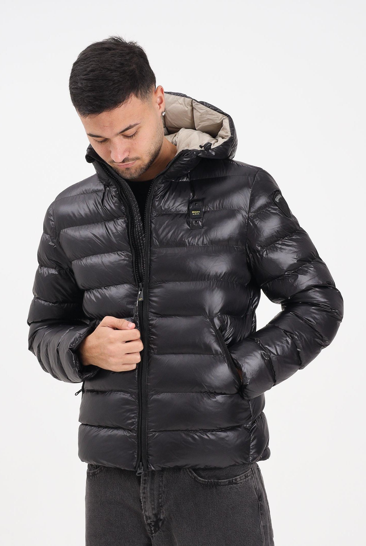 BLAUER Piumino ADAMS nero da uomo 25WBLUC02079-005958 999EI BLAUER