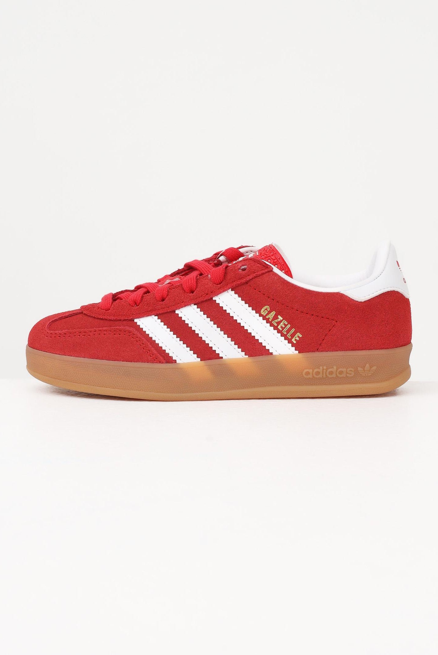 ADIDAS ORIGINALS Sneakers GAZELLE INDOOR rosse per bambino e bambina IH9136 . ADIDAS ORIGINALS